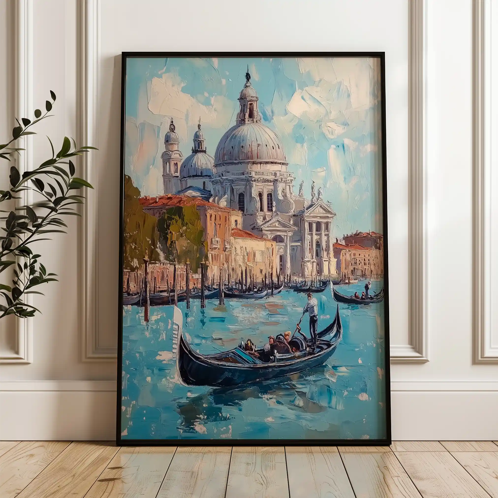 Landscape 228 Canvas Art 60 x 40 cm / Black