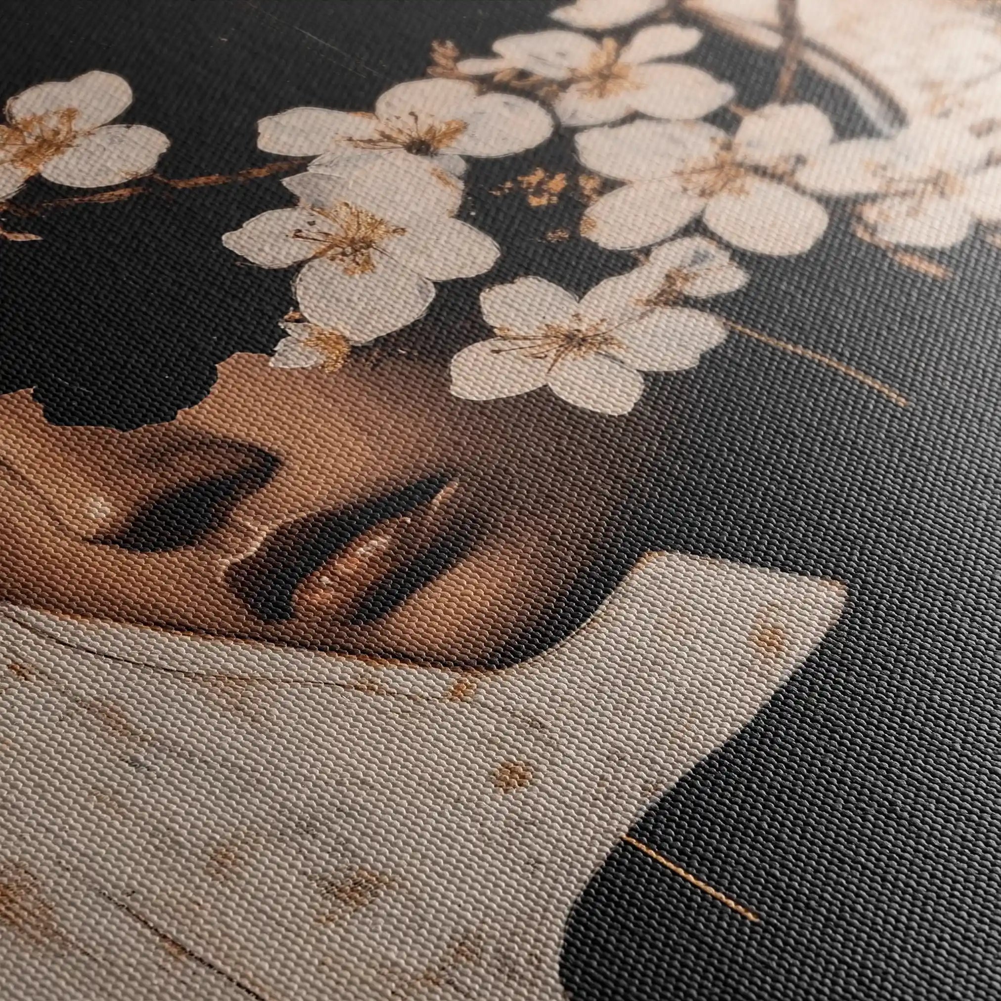 Portrait 228 Canvas Art 60 x 40 cm / Black