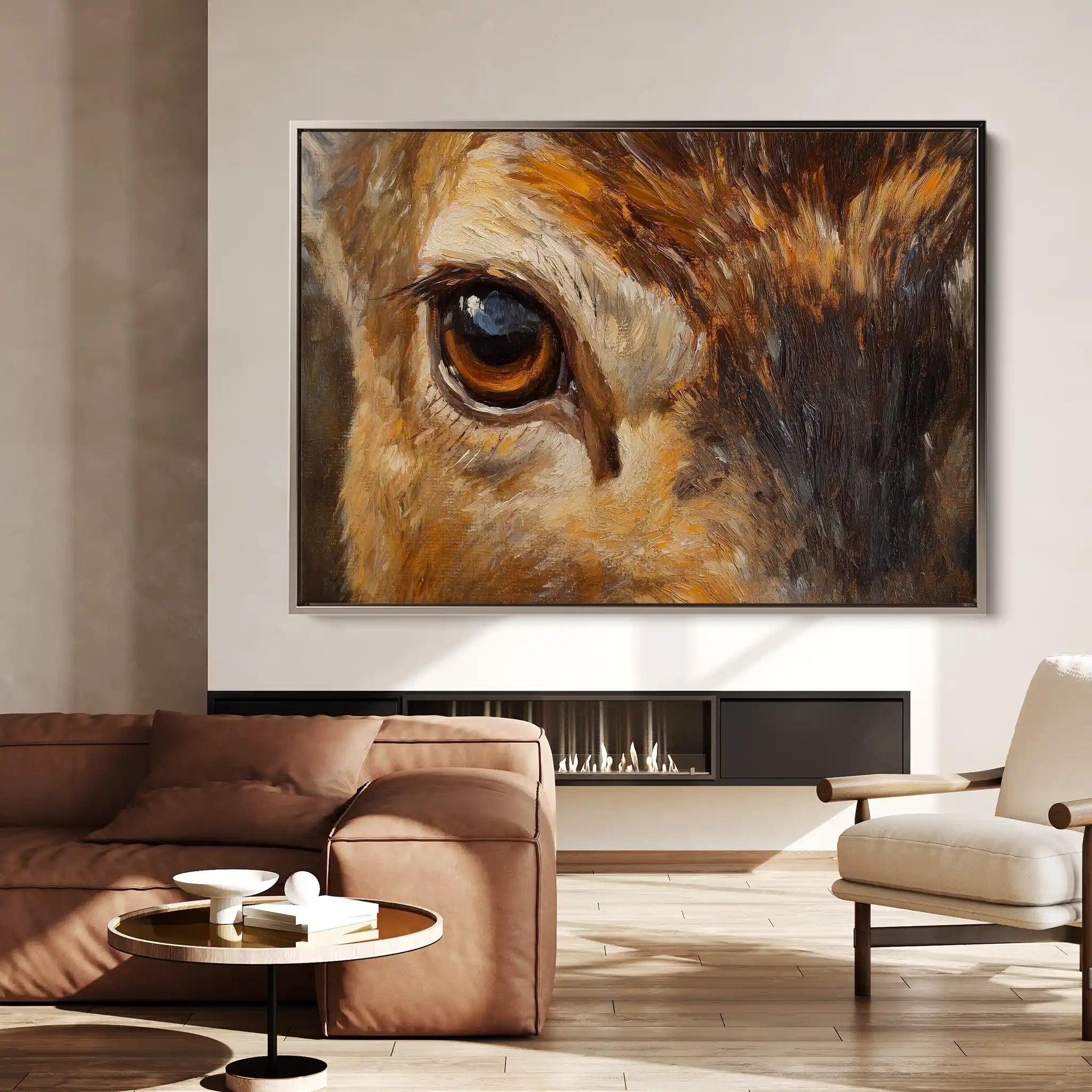 Animals 229 Canvas Art 60 x 40 cm / Black