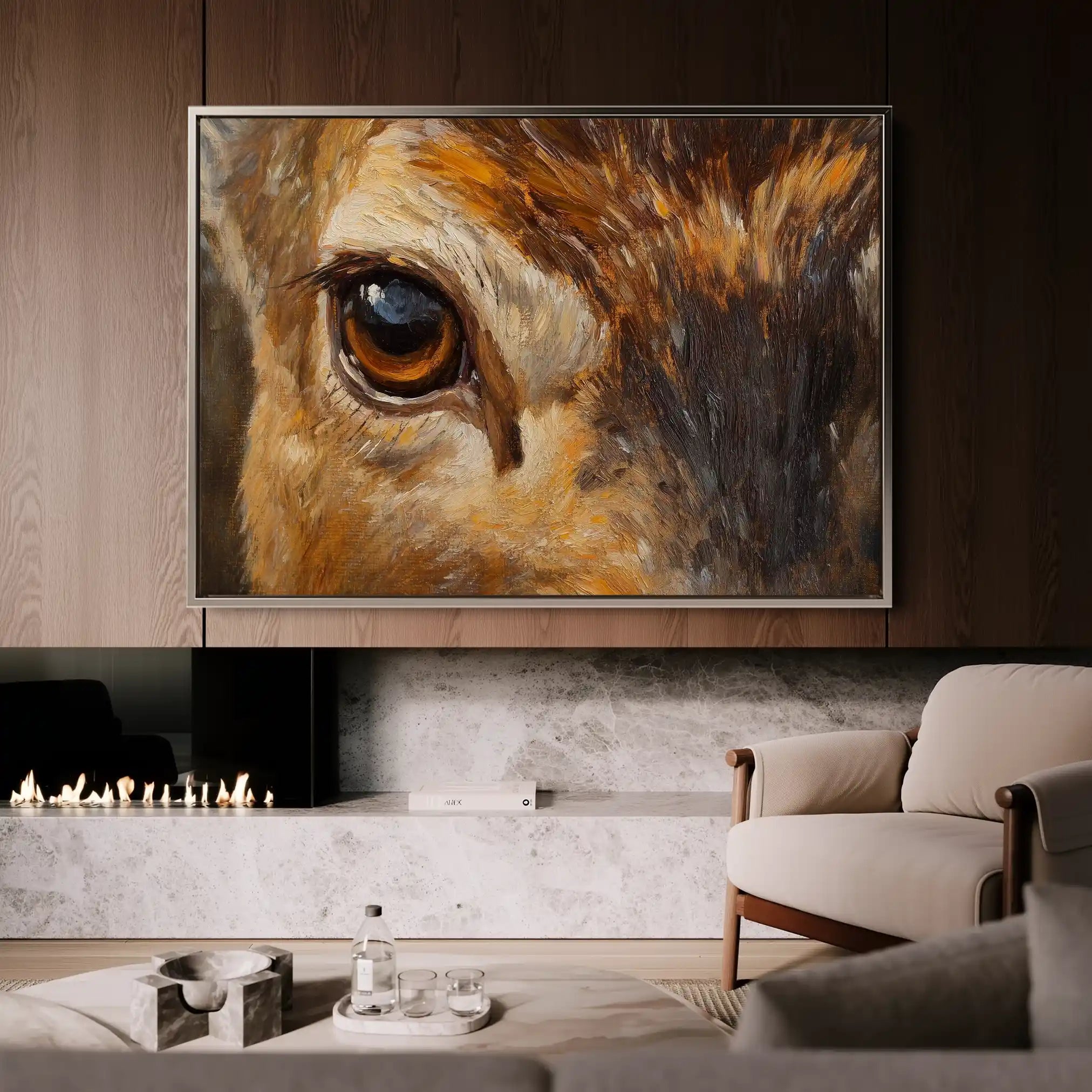 Animals 229 Canvas Art 60 x 40 cm / Black