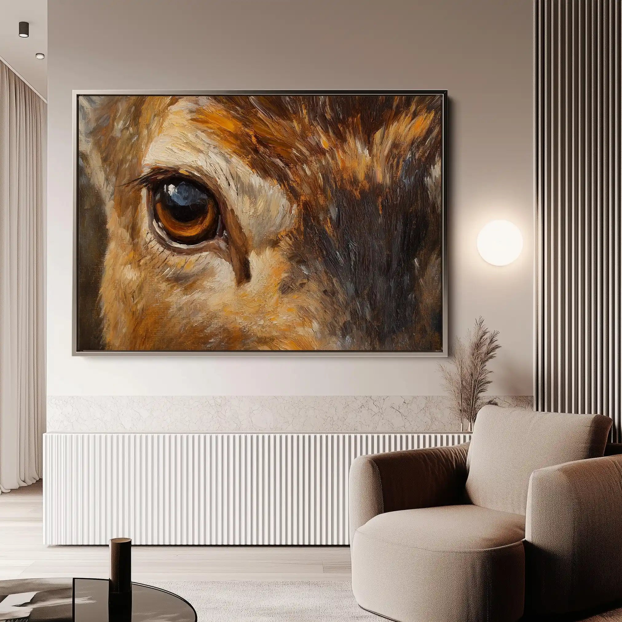 Animals 229 Canvas Art 60 x 40 cm / Black