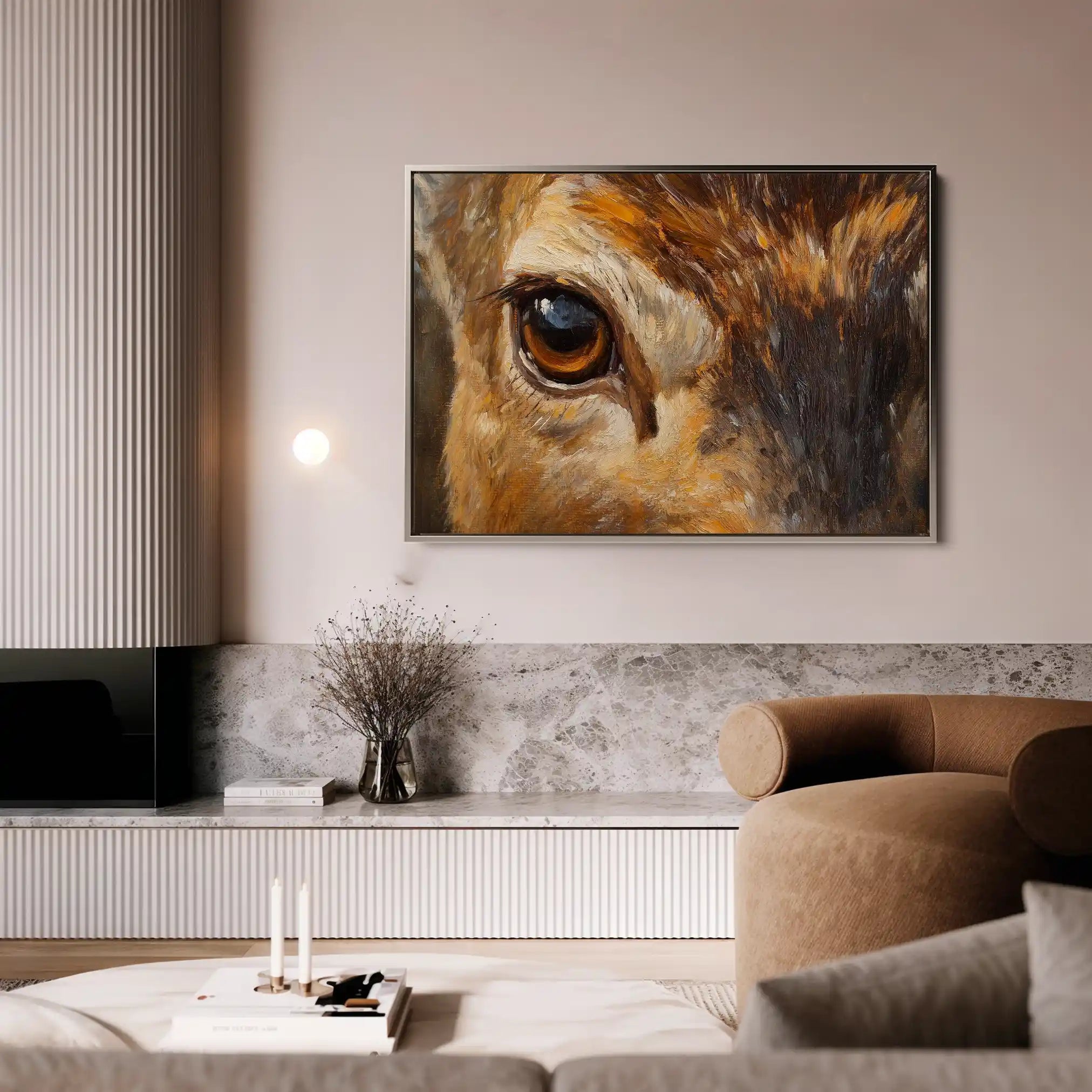 Animals 229 Canvas Art 60 x 40 cm / Black