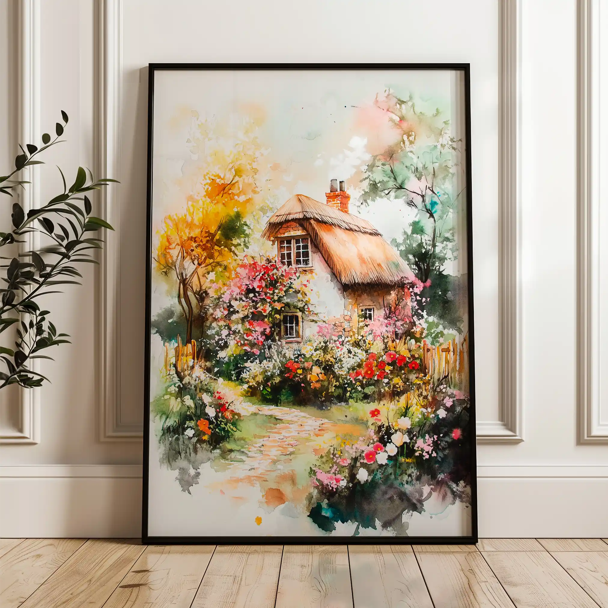 Landscape 229 Canvas Art 60 x 40 cm / Black