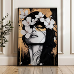 Portrait 229 Canvas Art 60 x 40 cm / Black