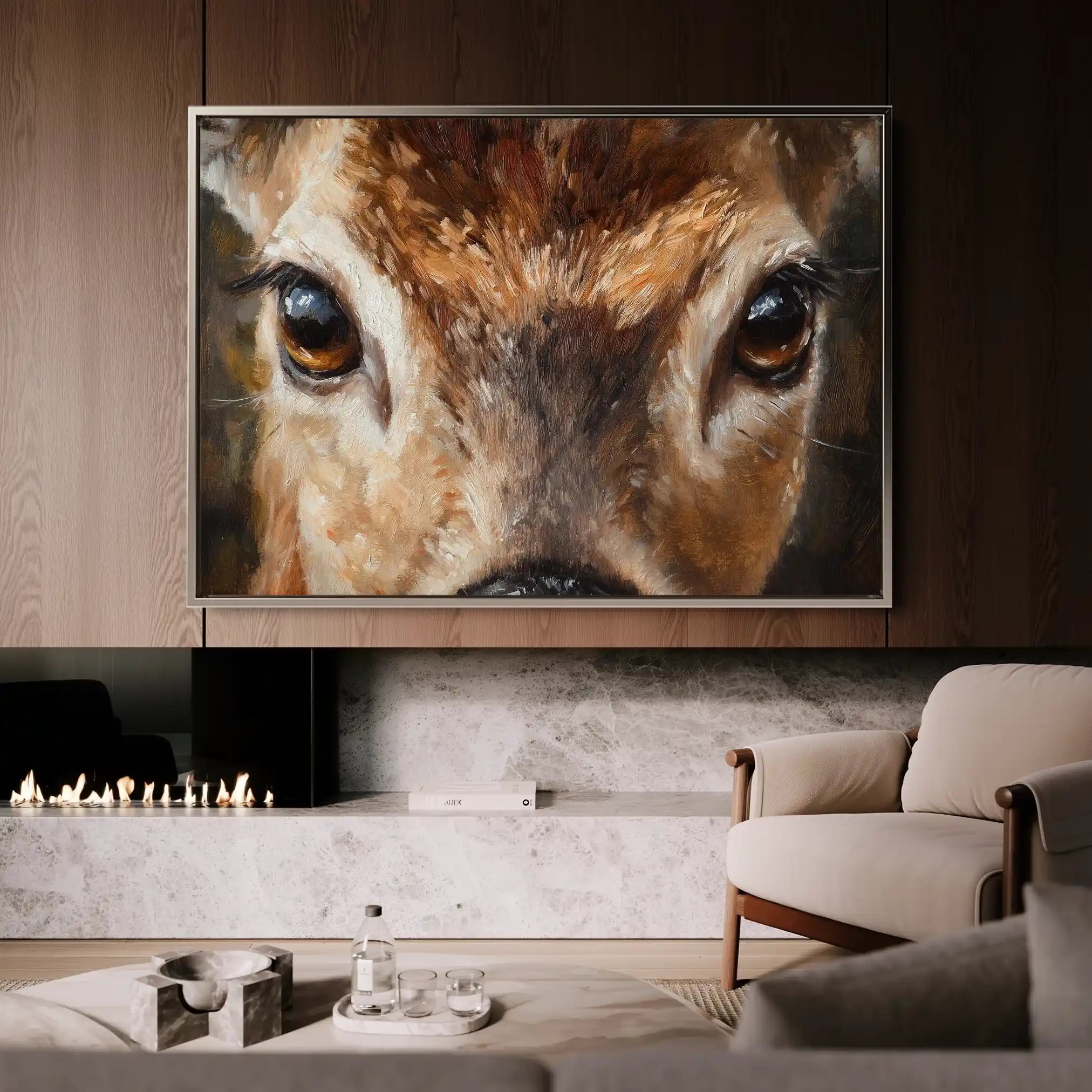 Animals 230 Canvas Art 60 x 40 cm / Black