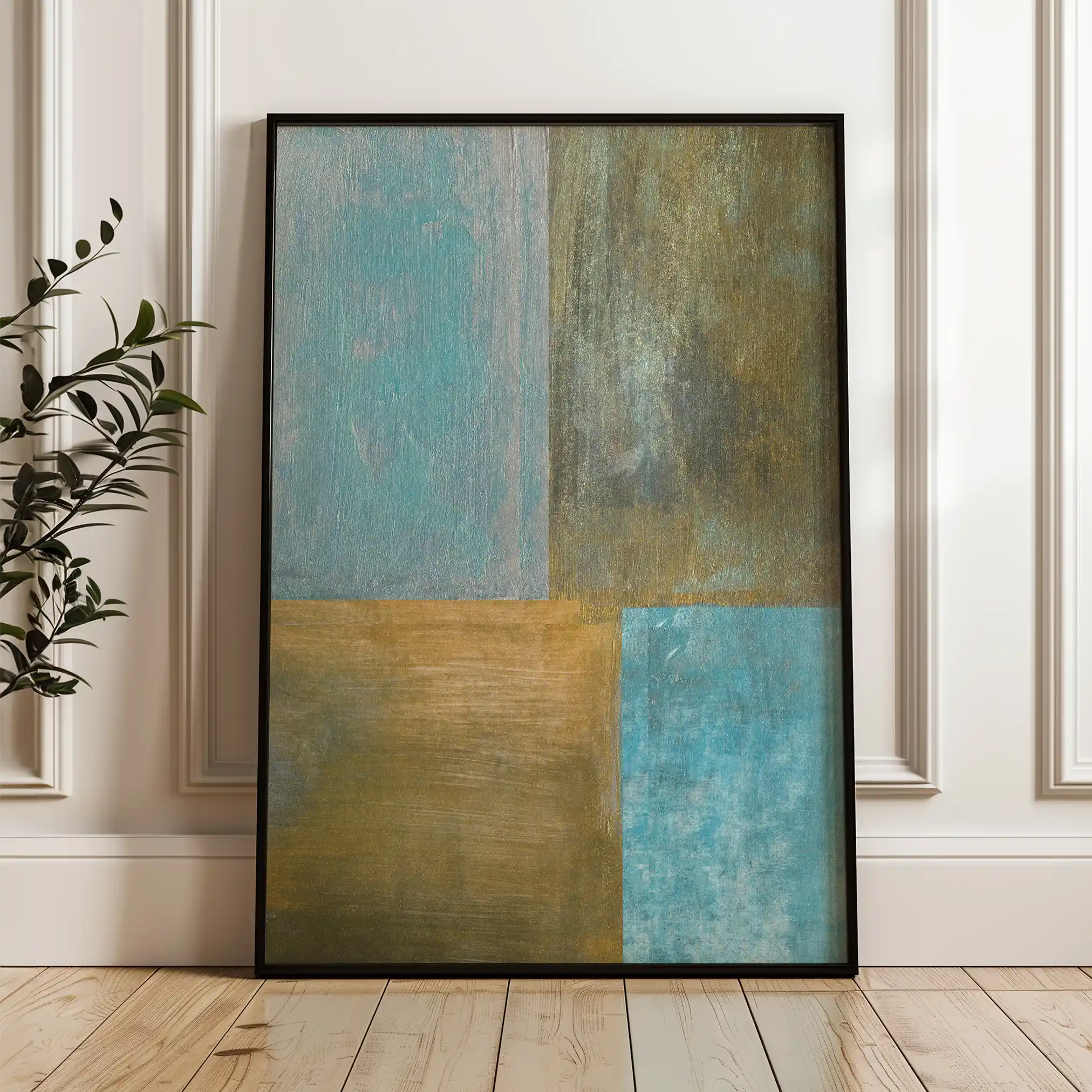 Abstract 230 Canvas Art 60 x 40 cm / Black