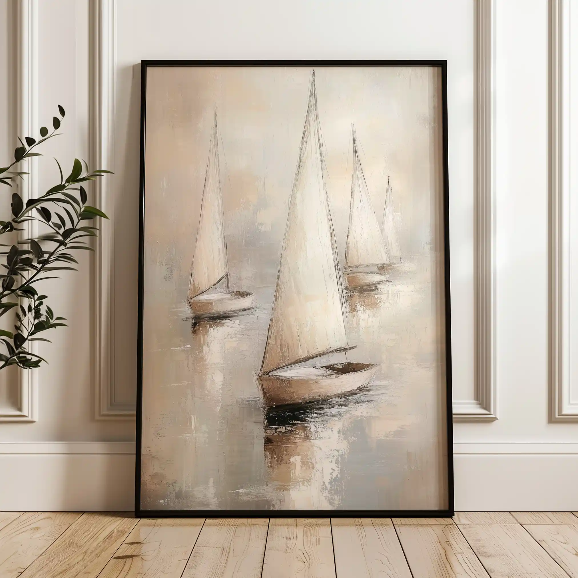 Landscape 230 Canvas Art 60 x 40 cm / Black