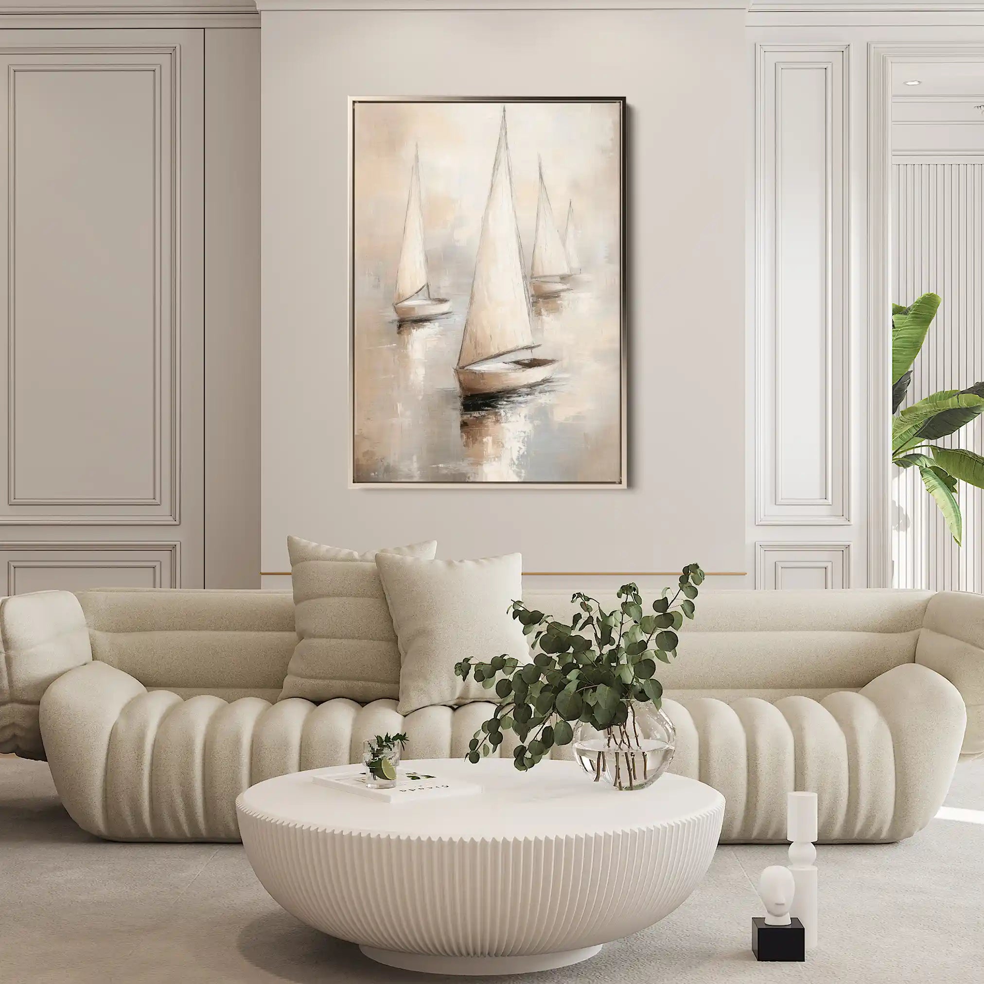 Landscape 230 Canvas Art 60 x 40 cm / Black