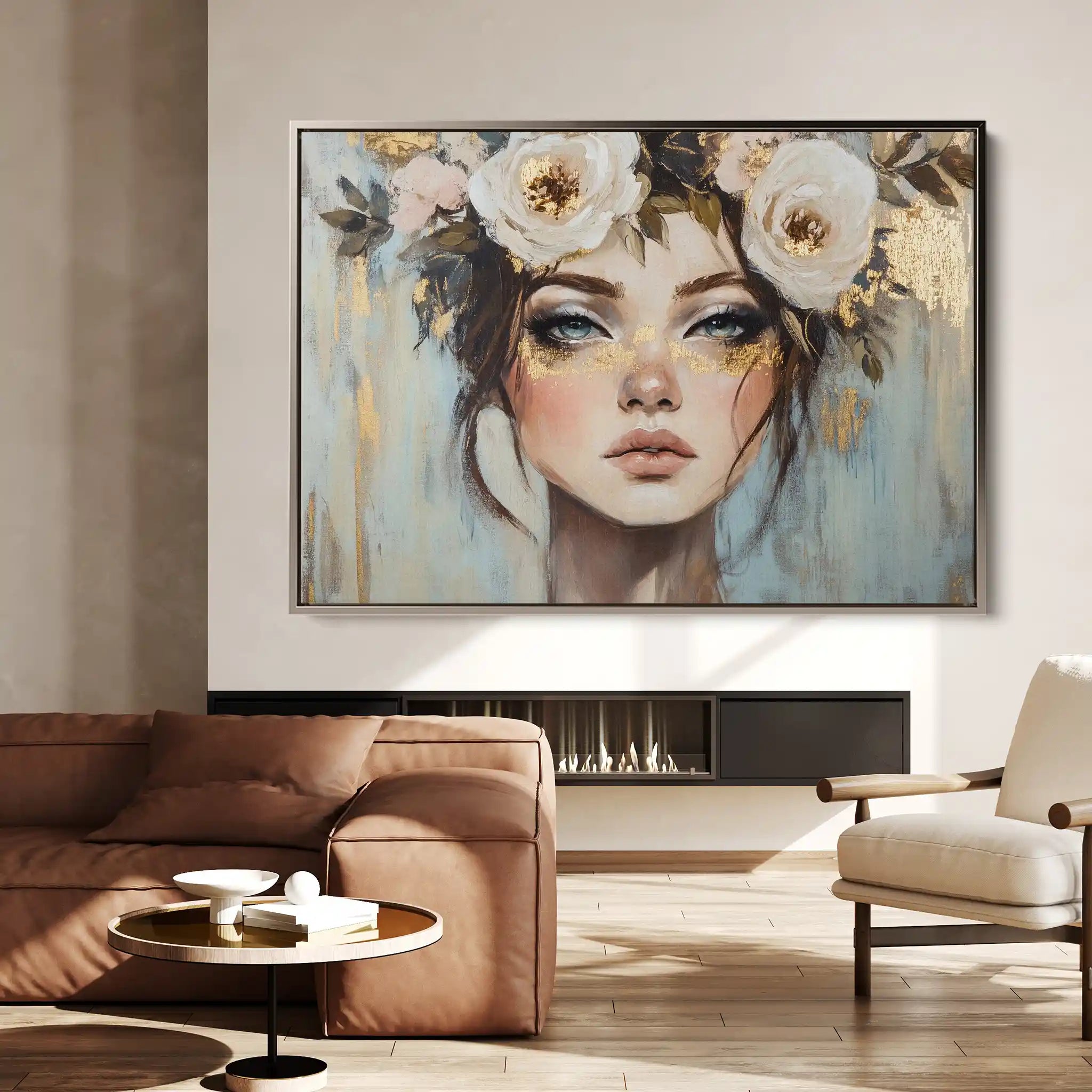 Portrait 231 Canvas Art 60 x 40 cm / Black