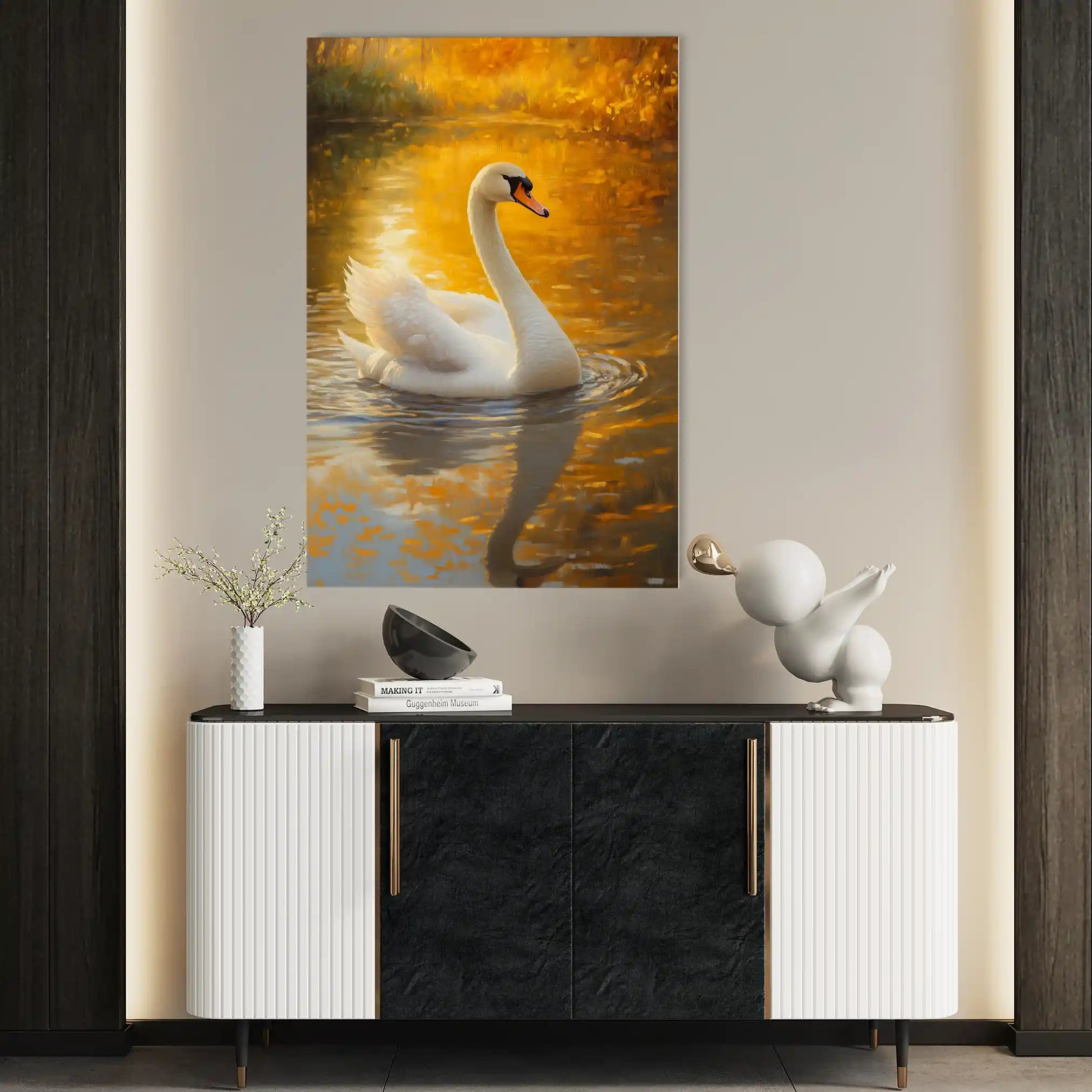 Animals 232 Canvas Art 60 x 40 cm / Black