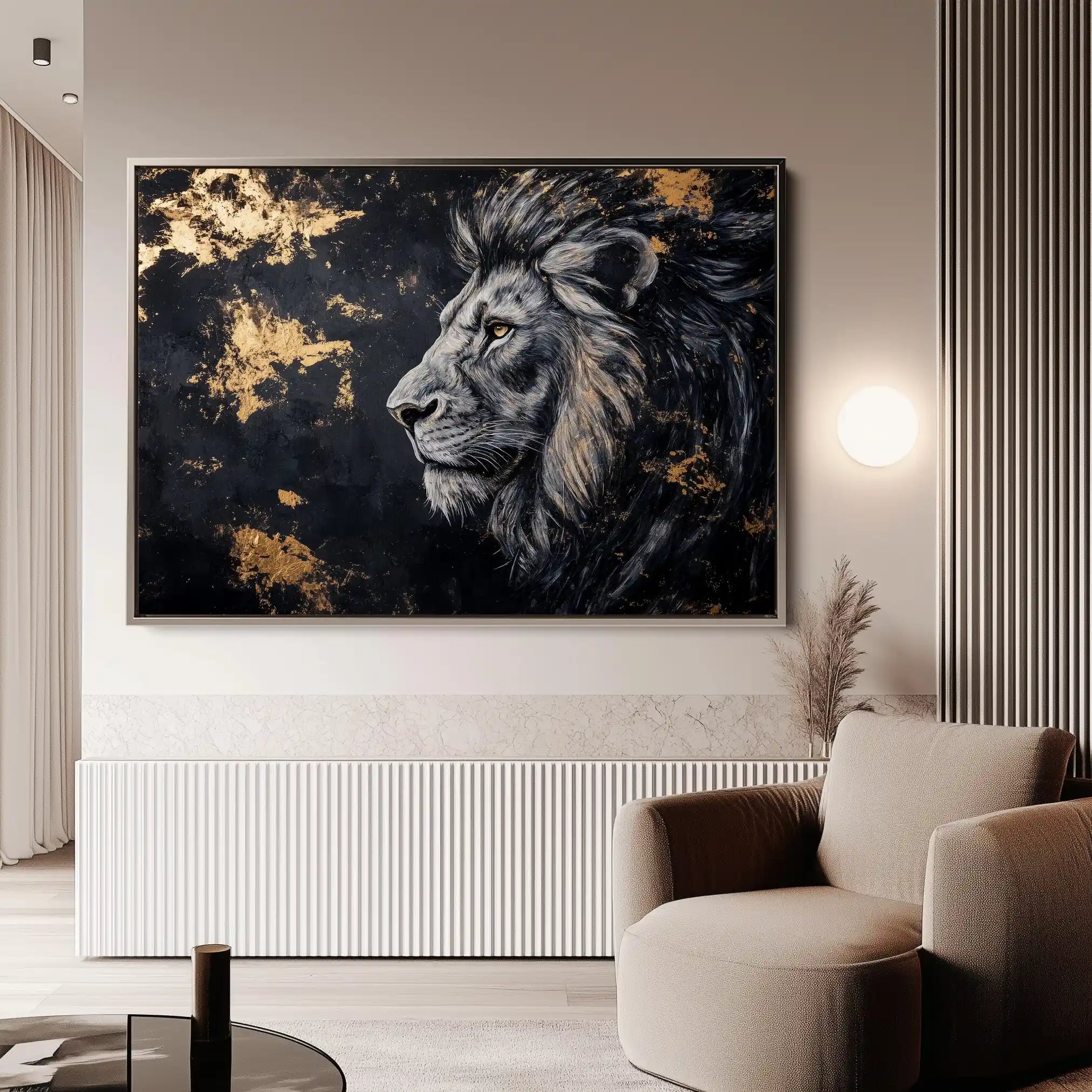 Animals 233 Canvas Art 60 x 40 cm / Black