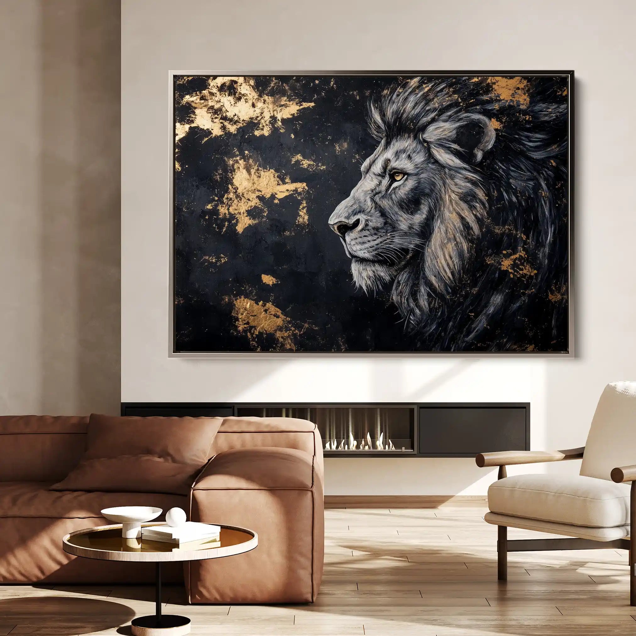 Animals 233 Canvas Art 60 x 40 cm / Black