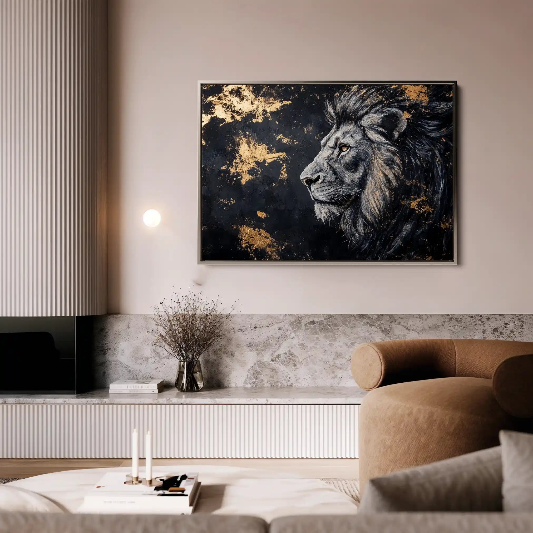 Animals 233 Canvas Art 60 x 40 cm / Black