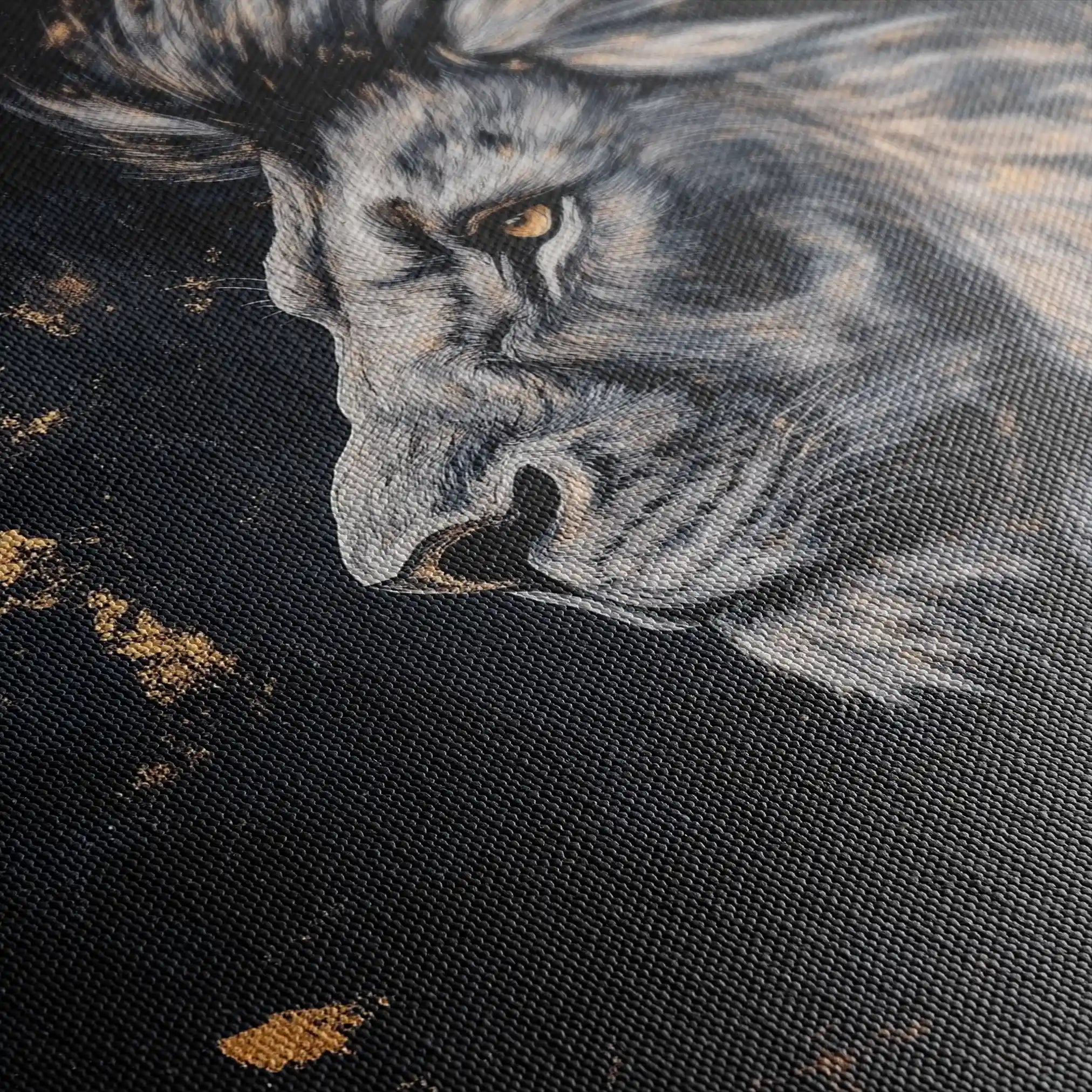 Animals 233 Canvas Art 60 x 40 cm / Black