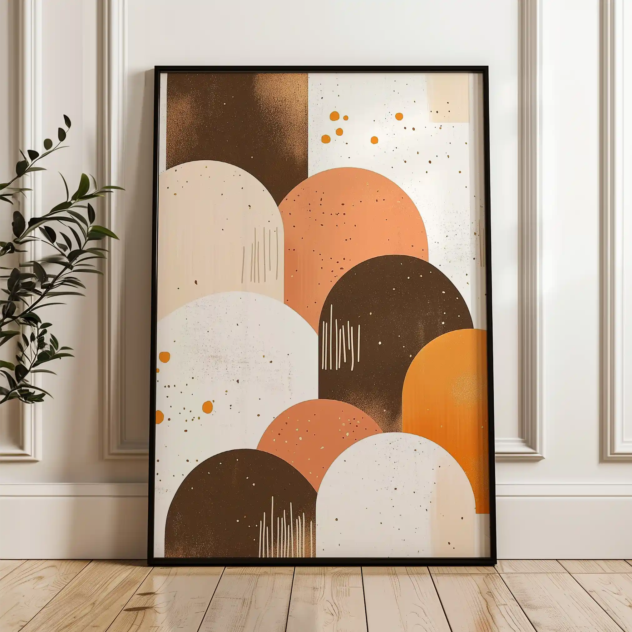 Boho 233 Canvas Art 60 x 40 cm / Black