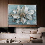 Floral 233 Canvas Art 60 x 40 cm / Black