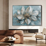 Floral 233 Canvas Art 60 x 40 cm / Black