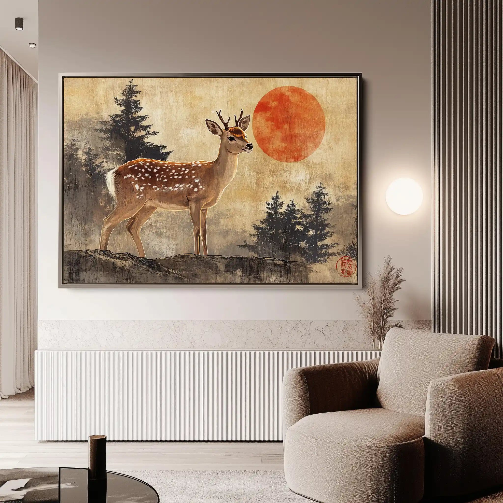 Animals 234 Canvas Art 60 x 40 cm / Black