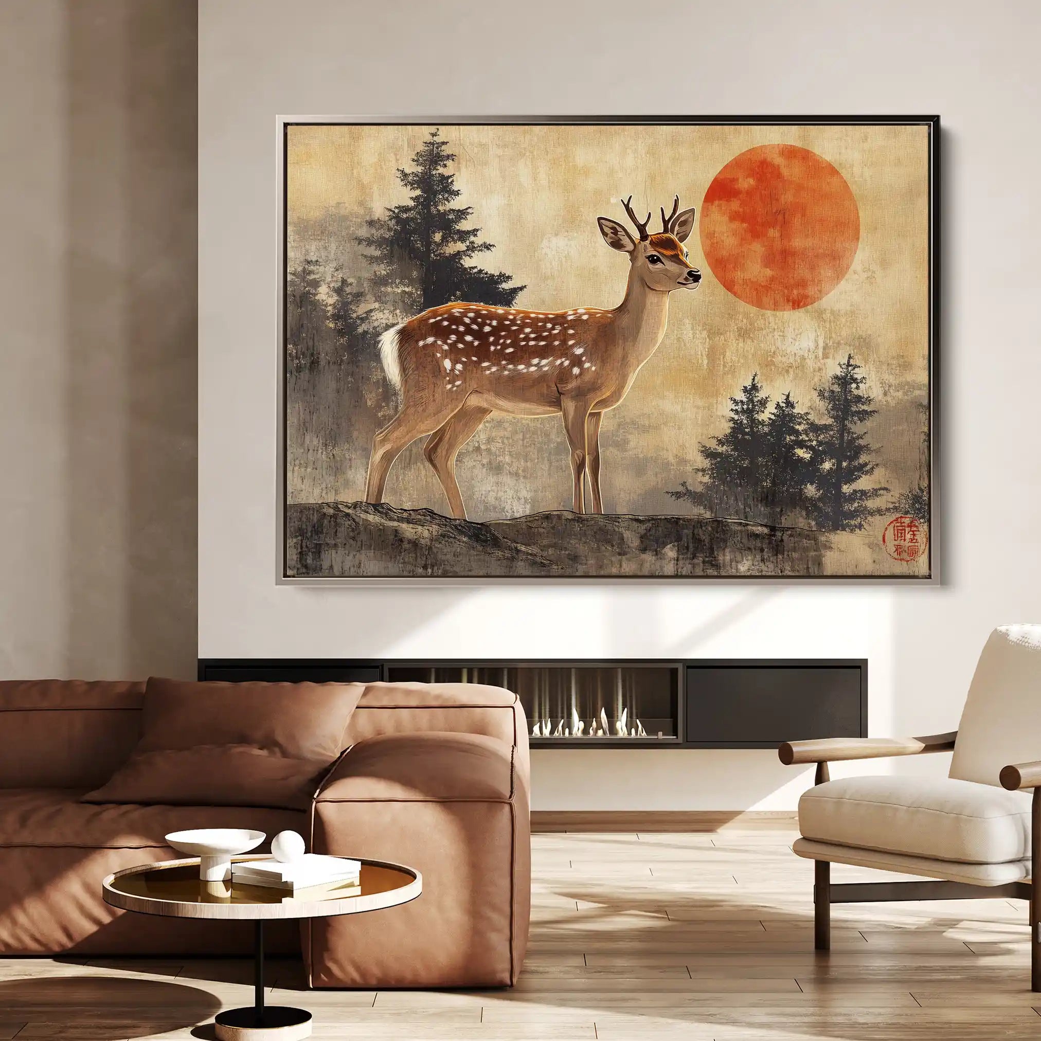 Animals 234 Canvas Art 60 x 40 cm / Black