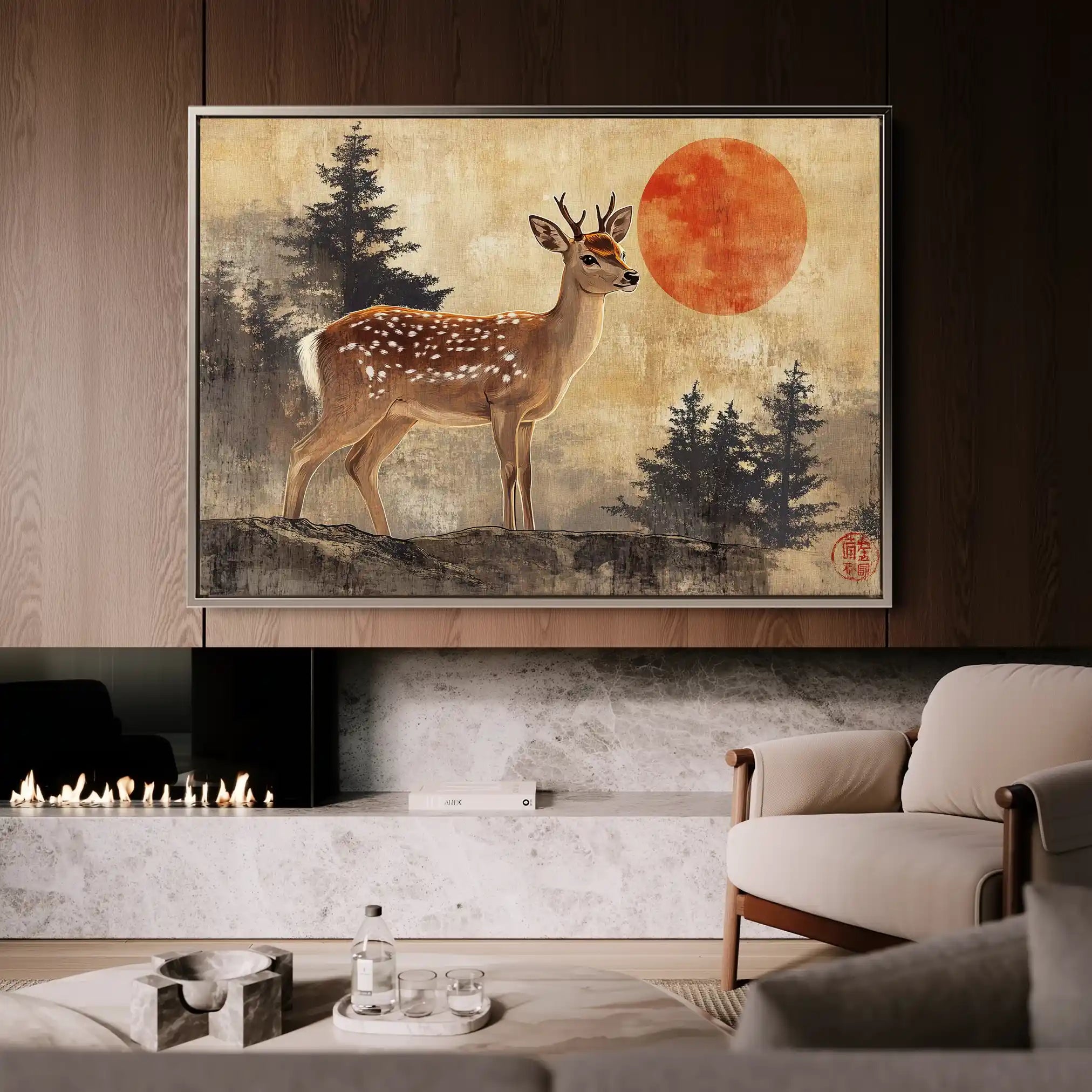 Animals 234 Canvas Art 60 x 40 cm / Black