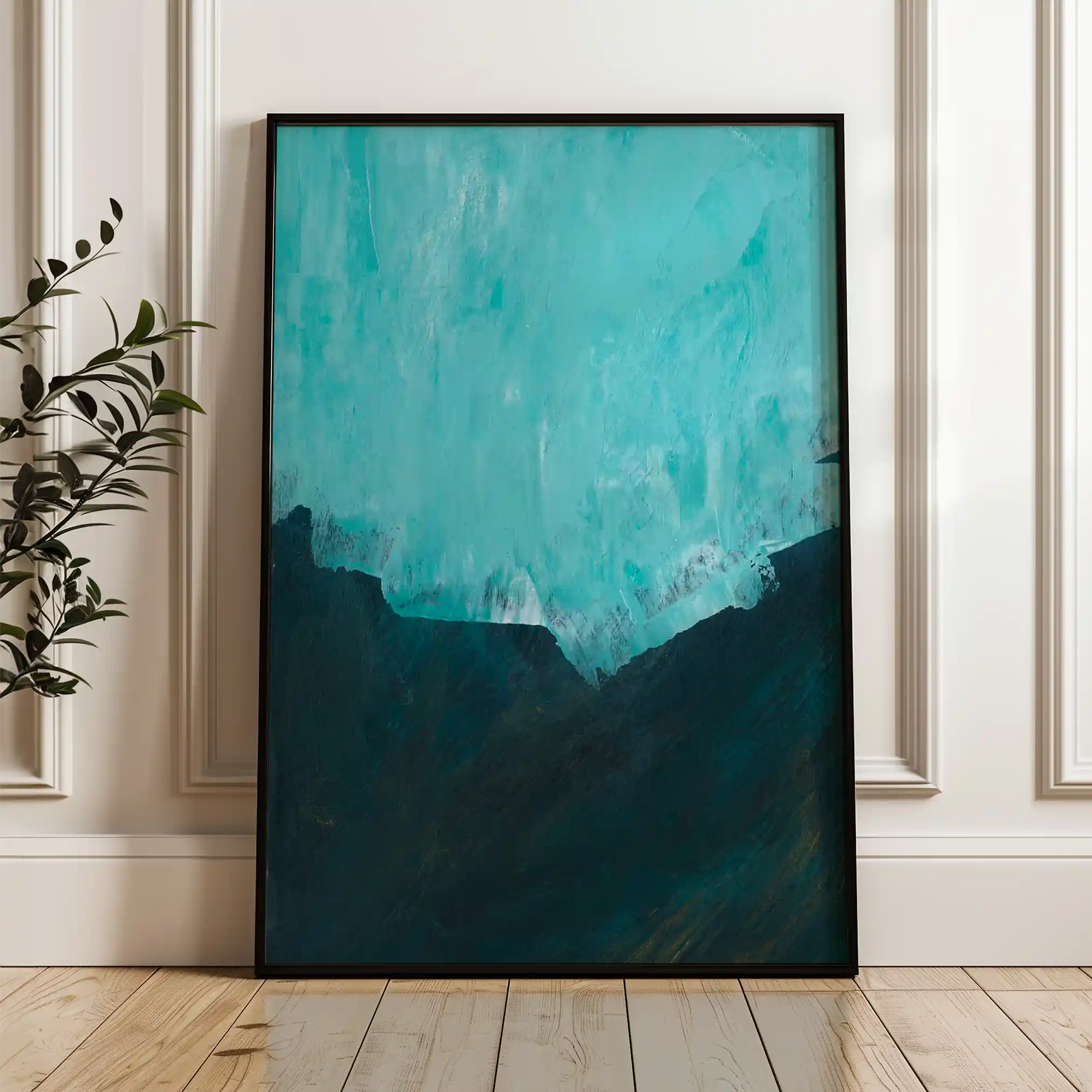 Abstract 234 Canvas Art 60 x 40 cm / Black