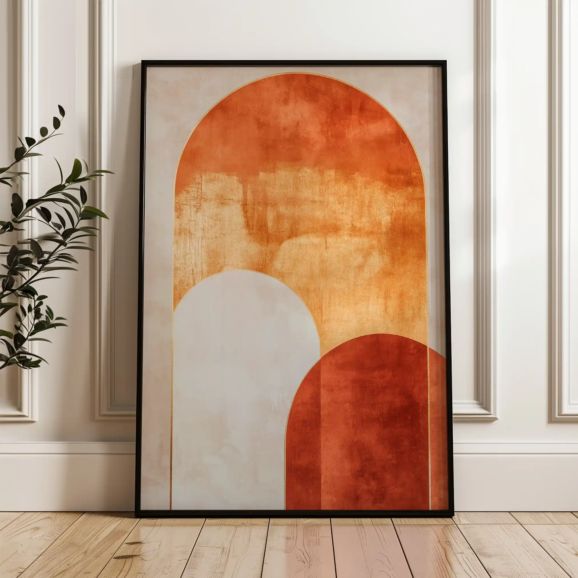 Boho 235 Canvas Art 60 x 40 cm / Black