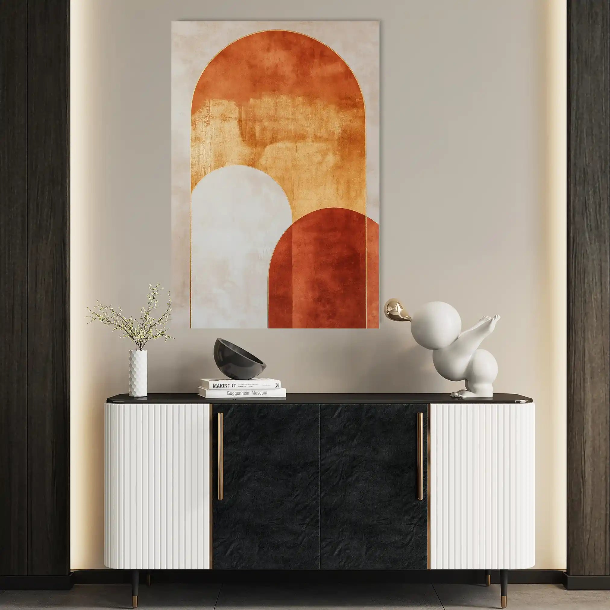 Boho 235 Canvas Art 60 x 40 cm / Black