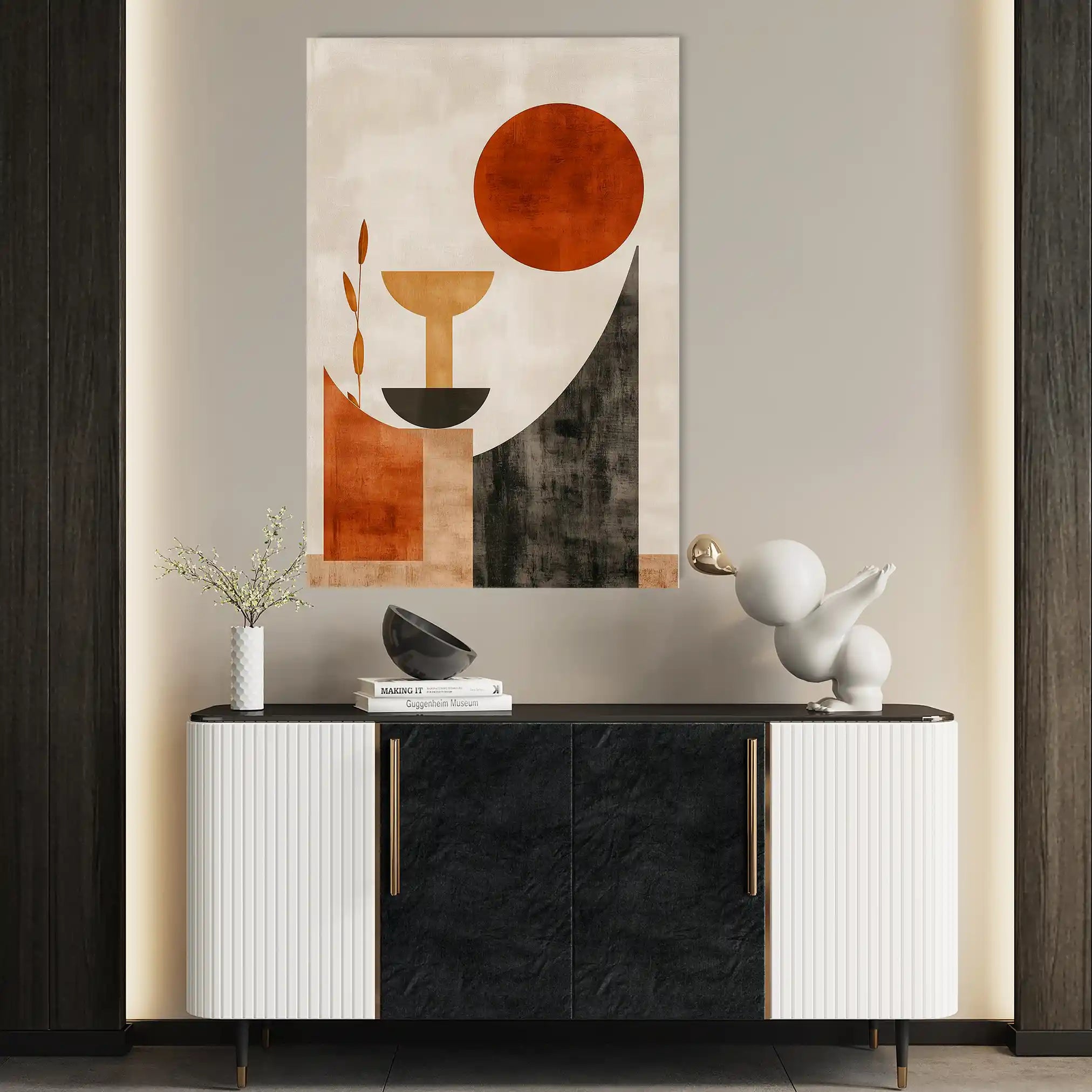 Boho 236 Canvas Art 60 x 40 cm / Black