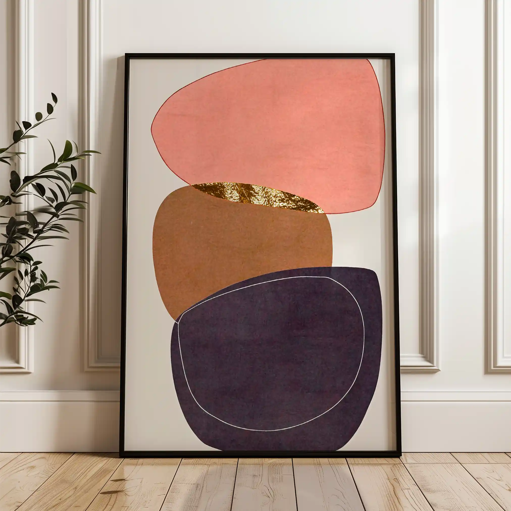 Boho 238 Canvas Art 60 x 40 cm / Black