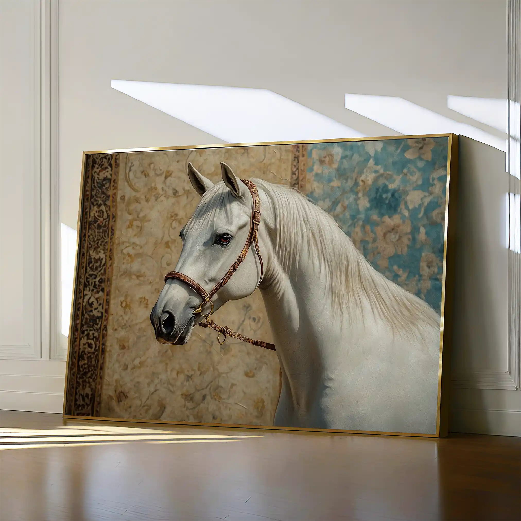 Horses 238 Canvas Art 60 x 40 cm / Black