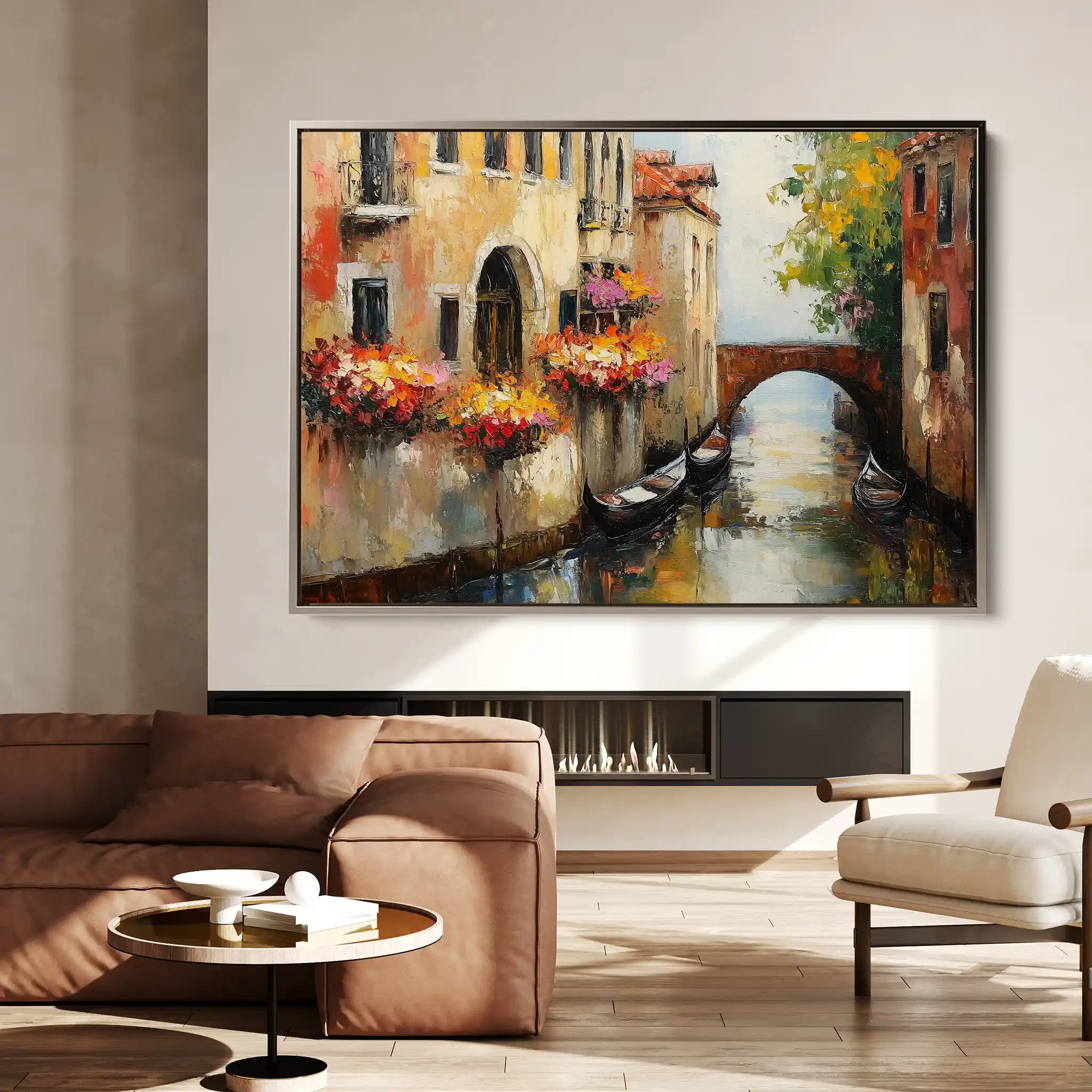 Landscape 238 Canvas Art 60 x 40 cm / Black
