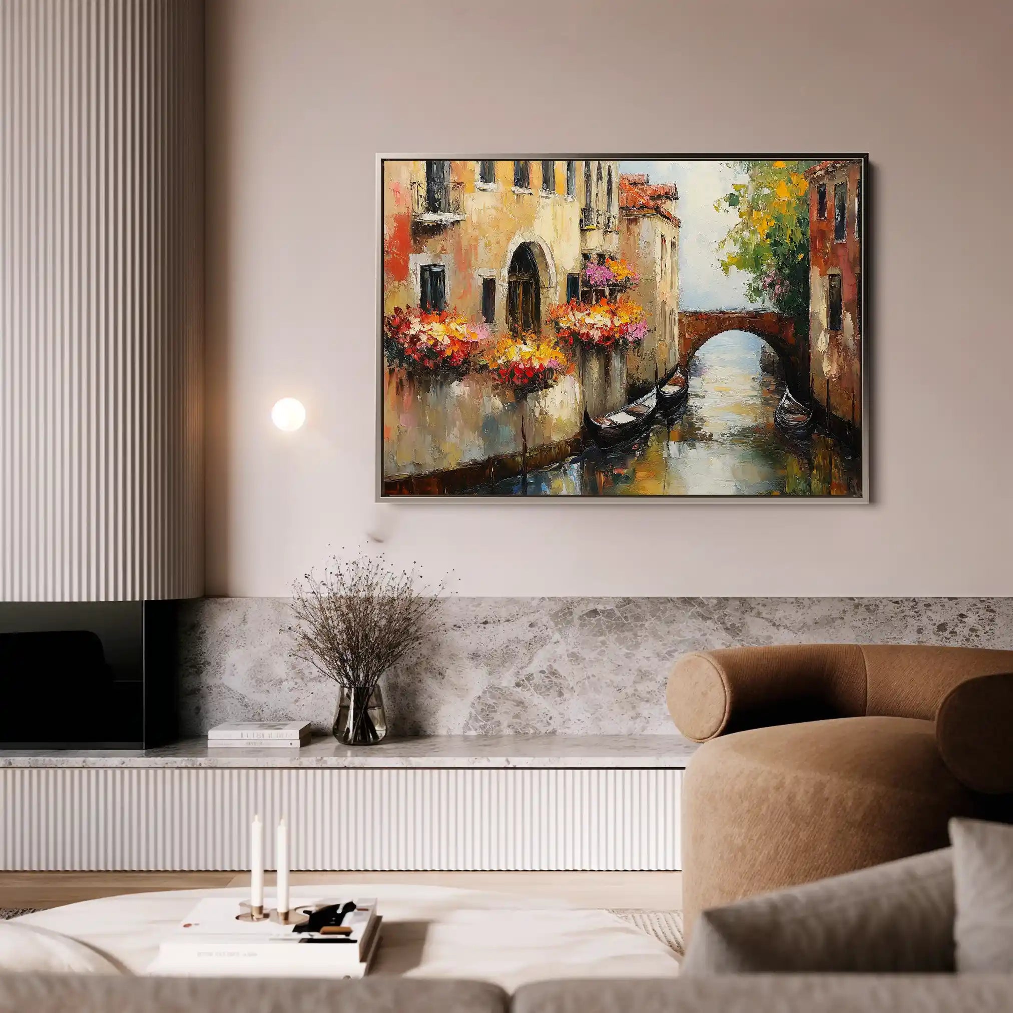 Landscape 238 Canvas Art 60 x 40 cm / Black