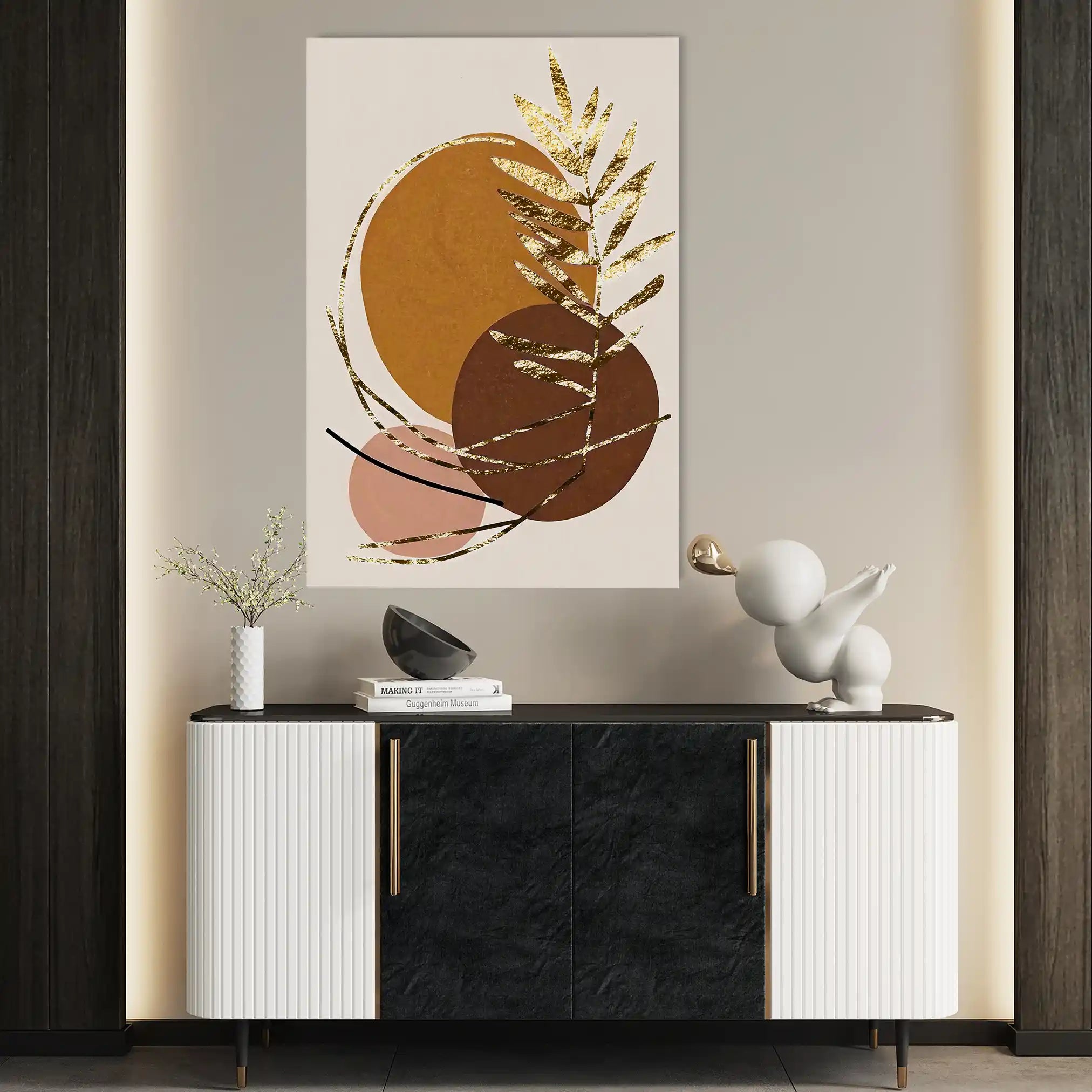 Boho 239 Canvas Art 60 x 40 cm / Black