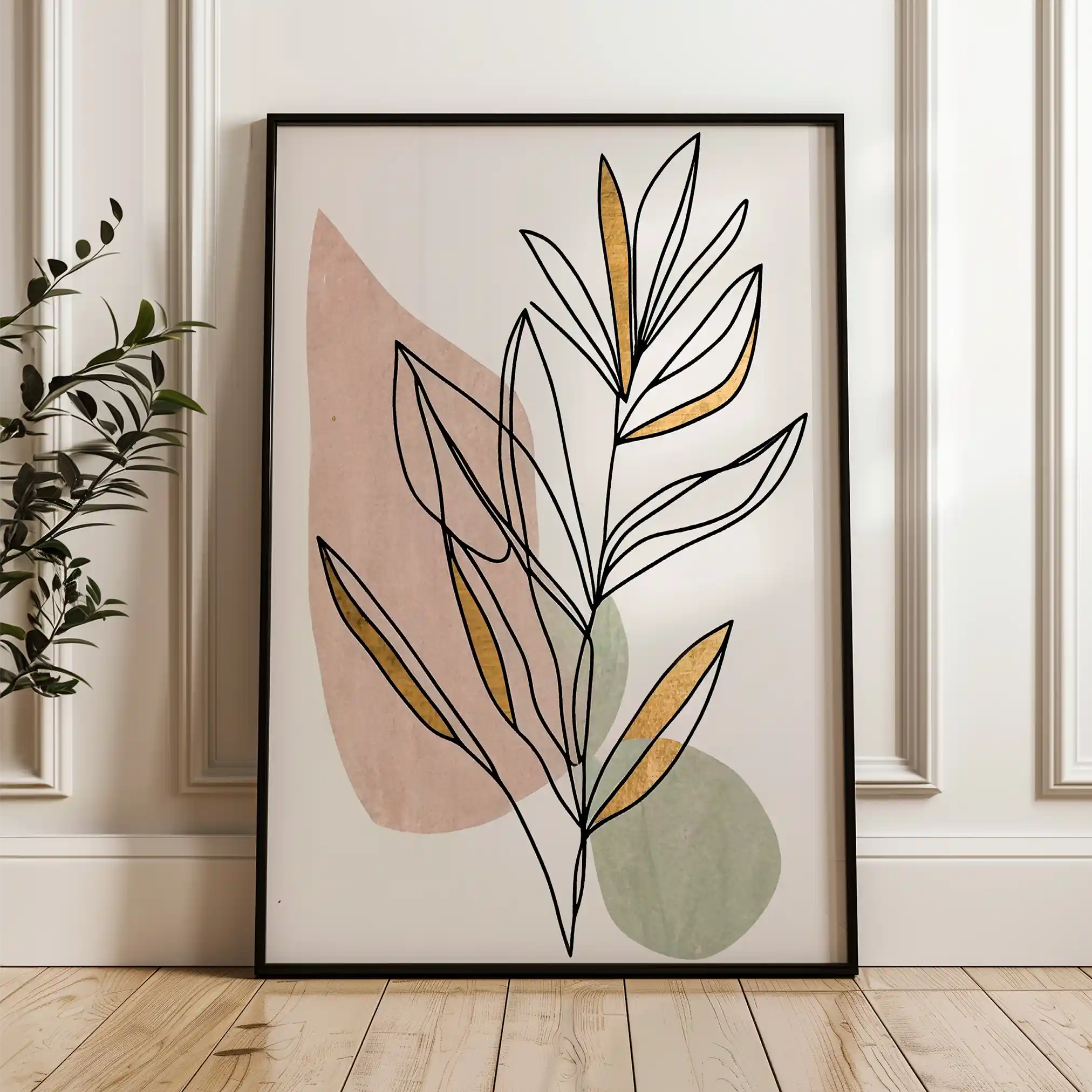 Boho 240 Canvas Art 60 x 40 cm / Black