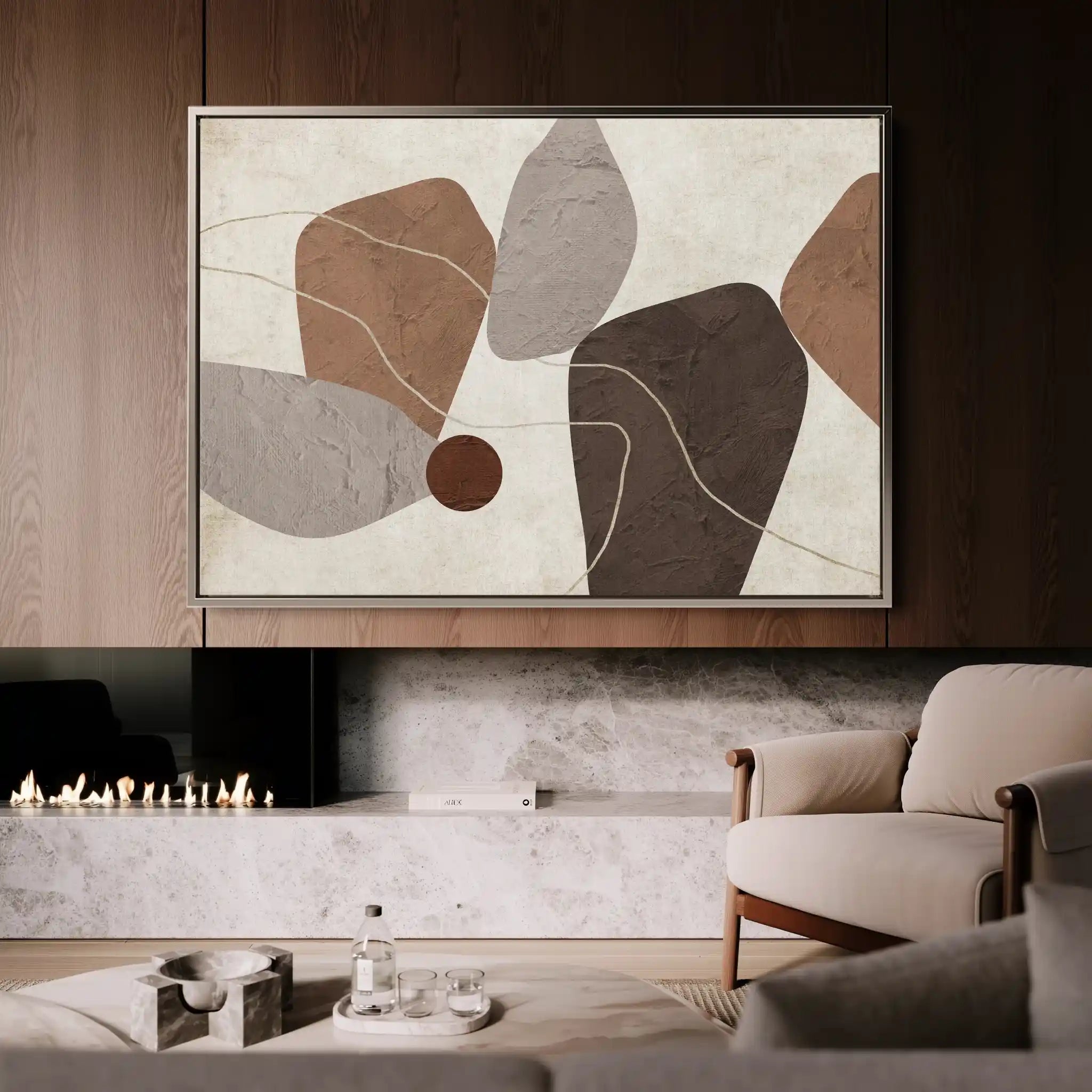 Boho 241 Canvas Art 60 x 40 cm / Black