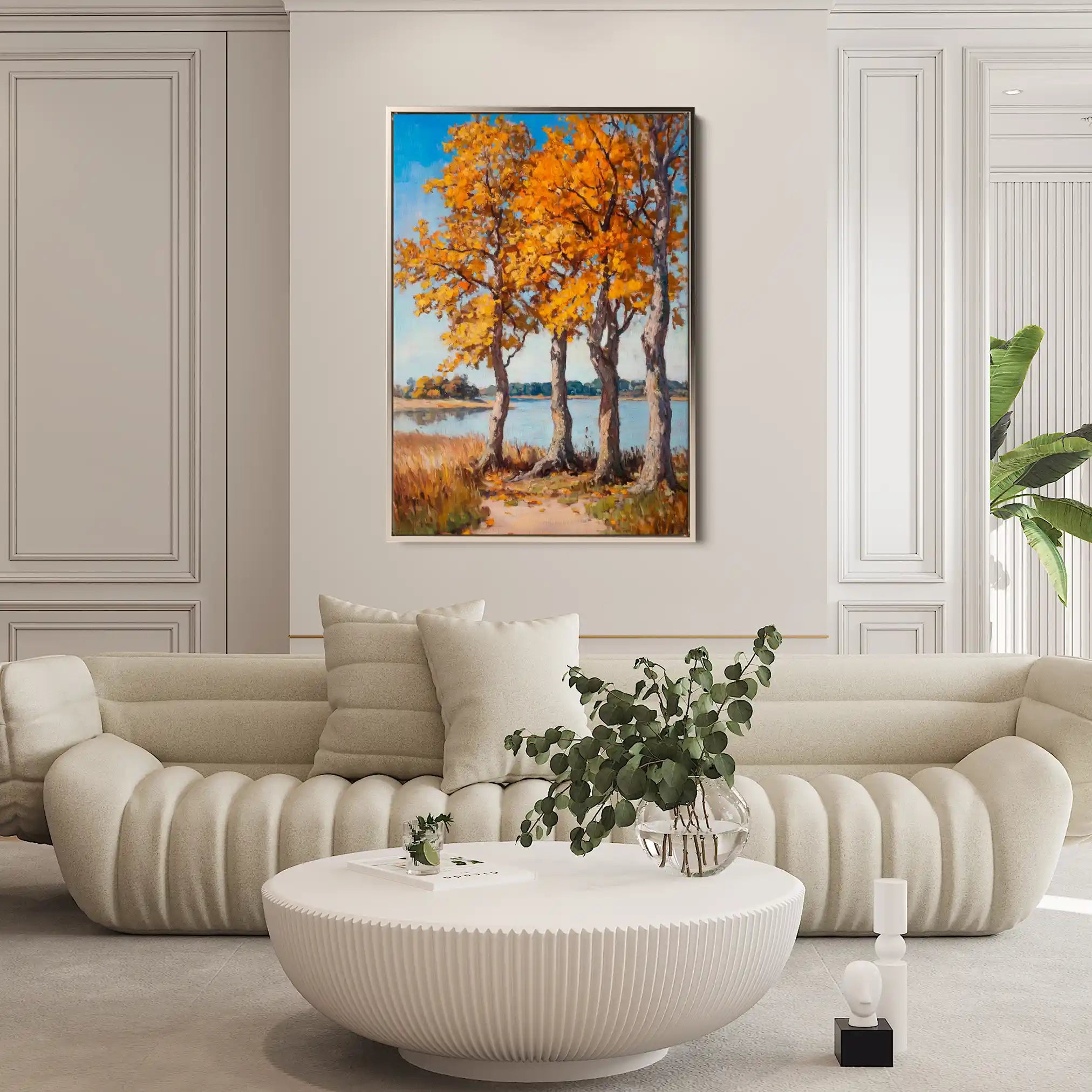 Landscape 241 Canvas Art 60 x 40 cm / Black