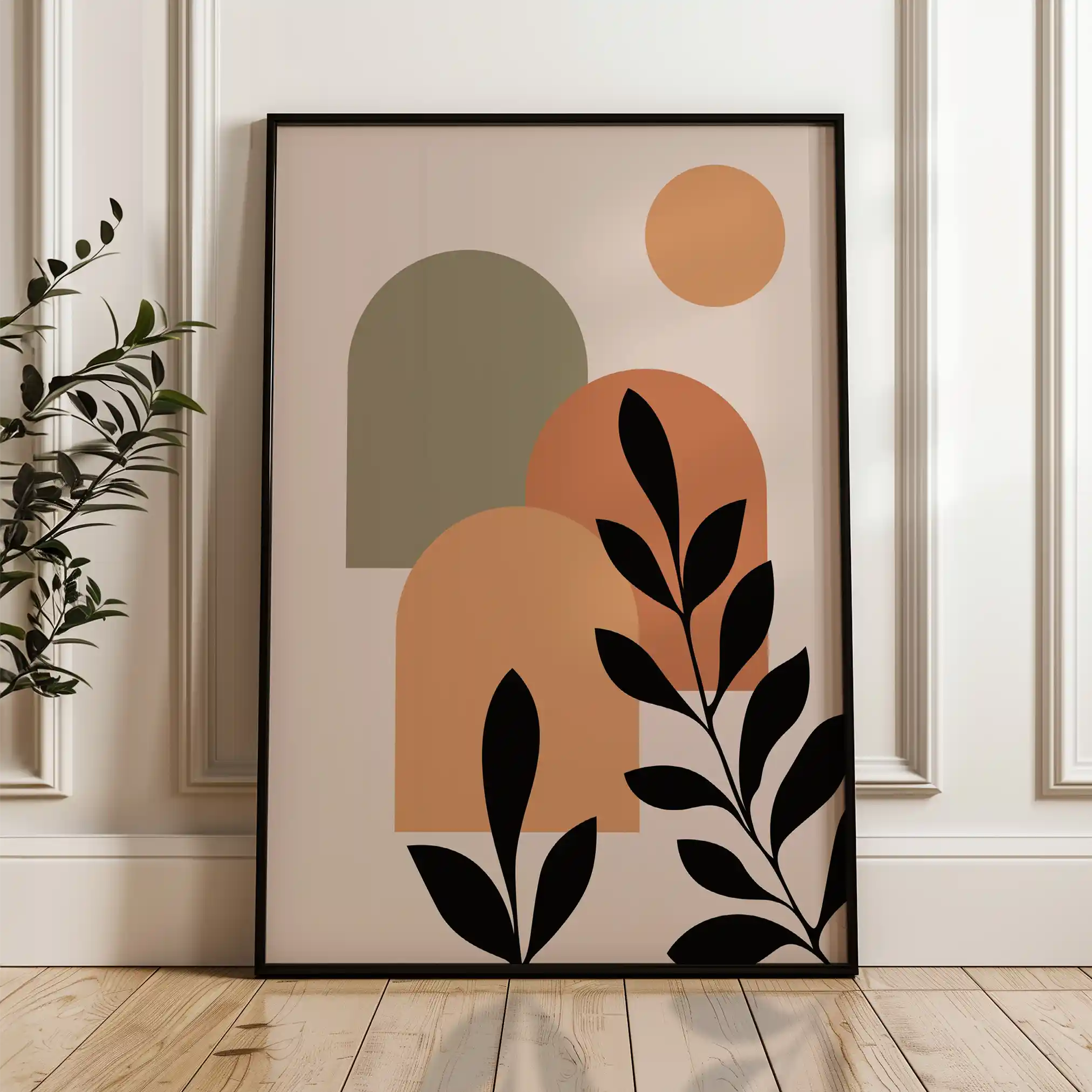 Boho 242 Canvas Art 60 x 40 cm / Black