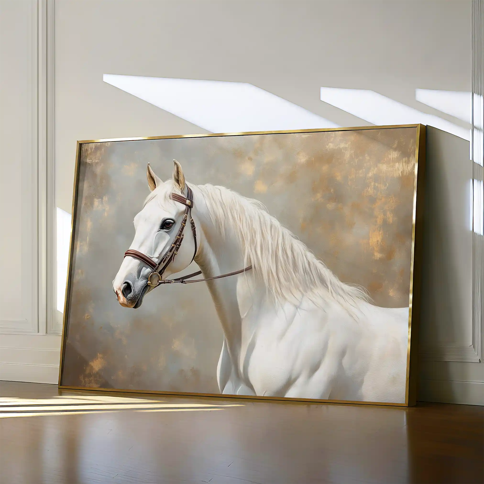 Horses 243 Canvas Art 60 x 40 cm / Black