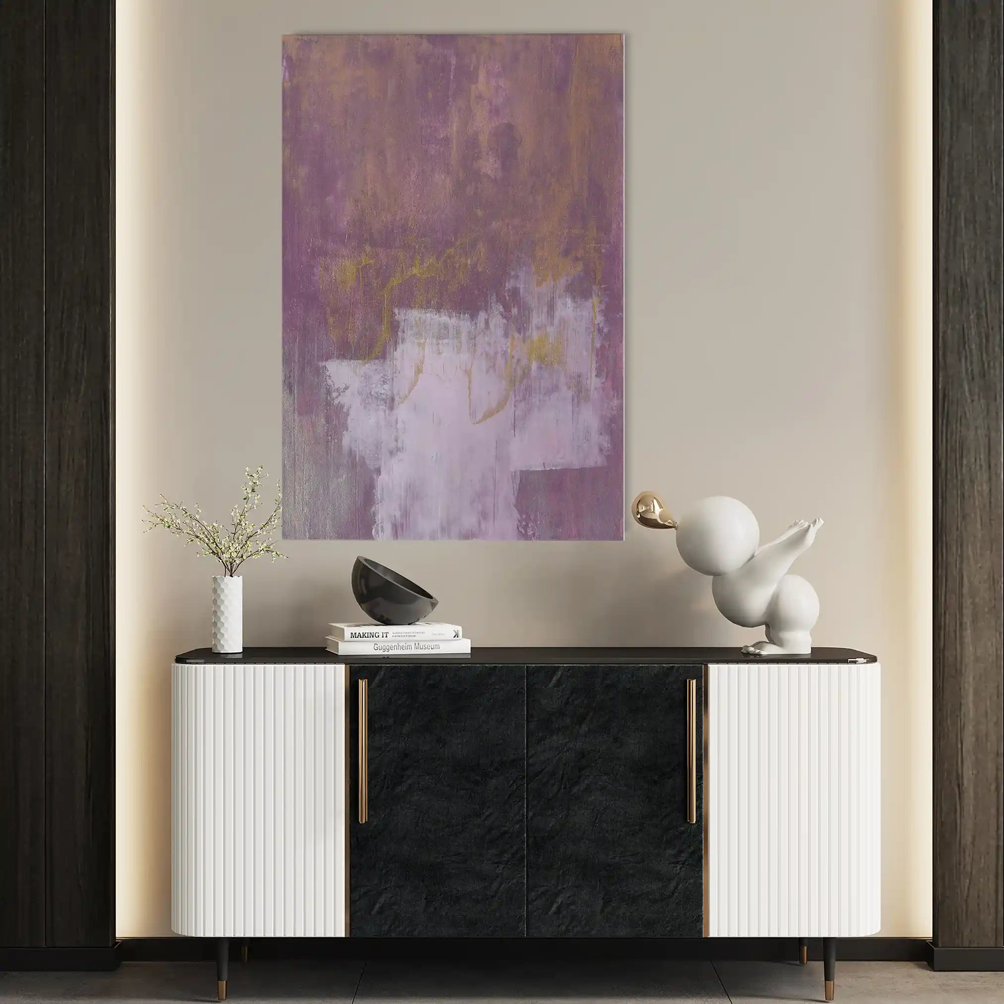 Abstract 245 Canvas Art 60 x 40 cm / Black