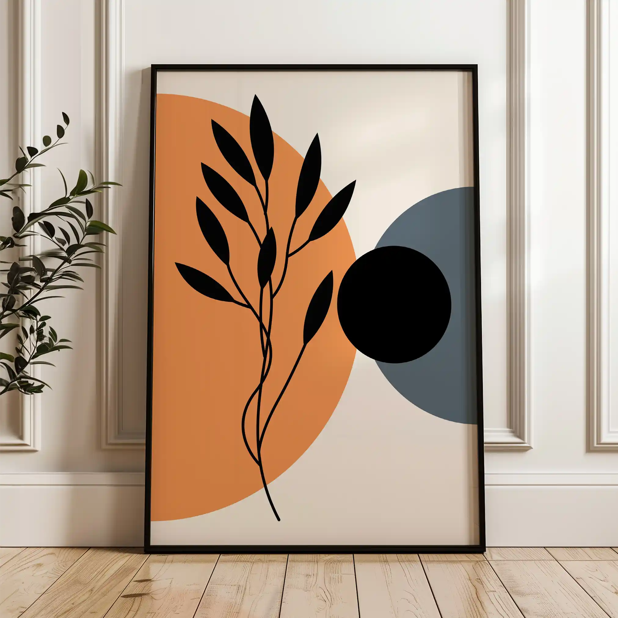 Boho 245 Canvas Art 60 x 40 cm / Black