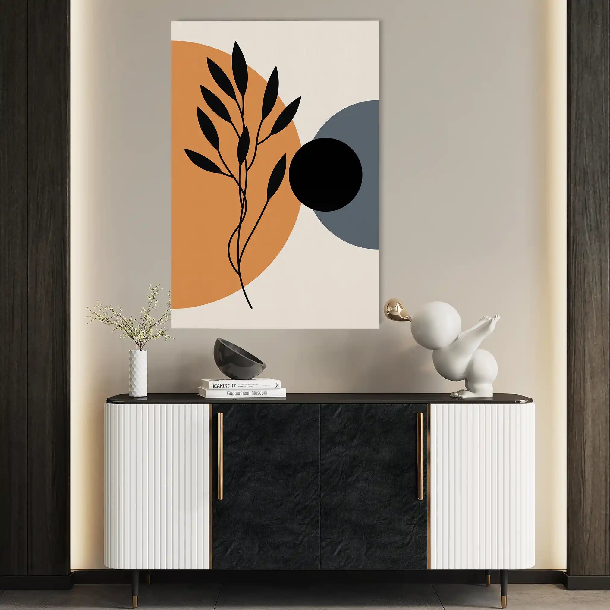 Boho 245 Canvas Art 60 x 40 cm / Black