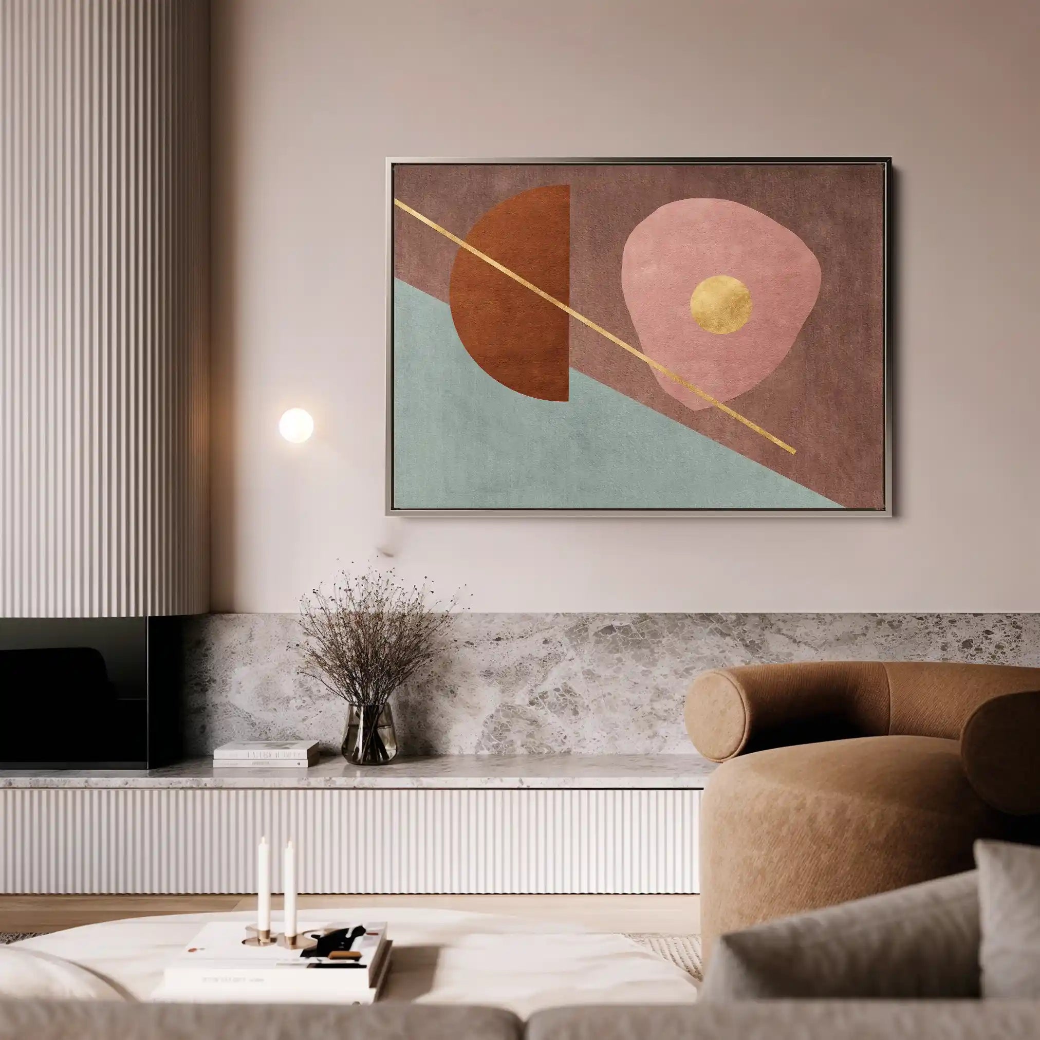 Boho 246 Canvas Art 60 x 40 cm / Black