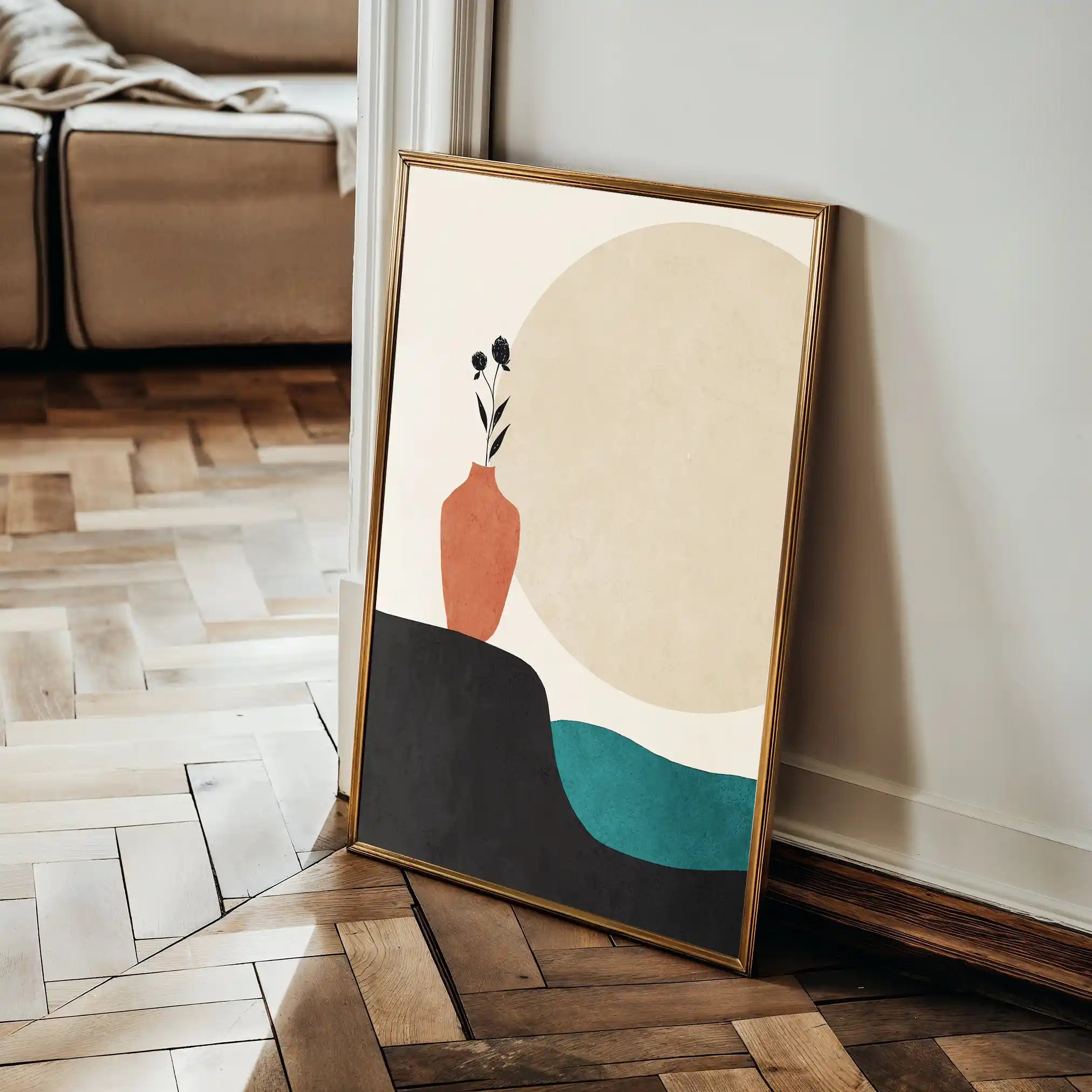 Boho 247 Canvas Art 60 x 40 cm / Black