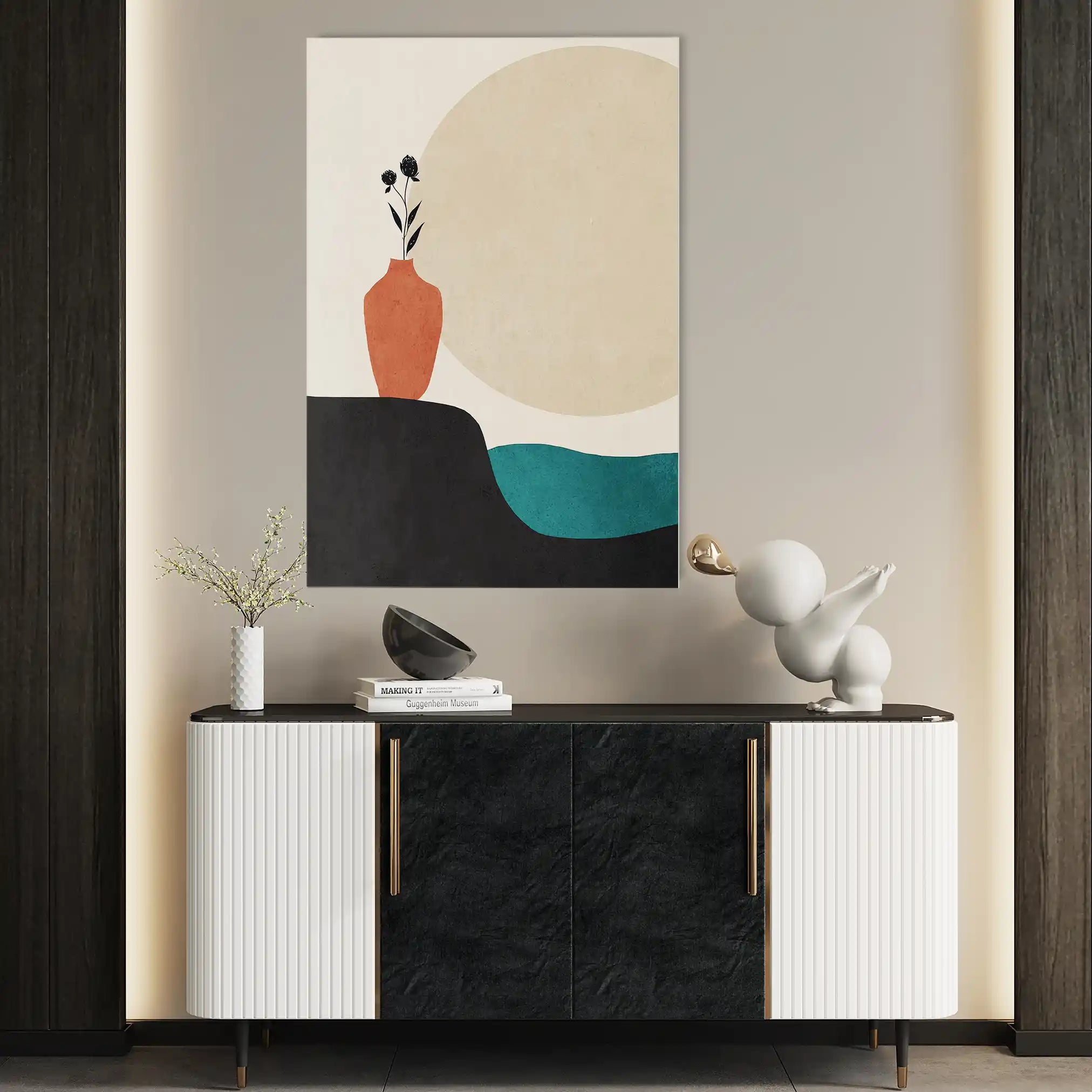 Boho 247 Canvas Art 60 x 40 cm / Black