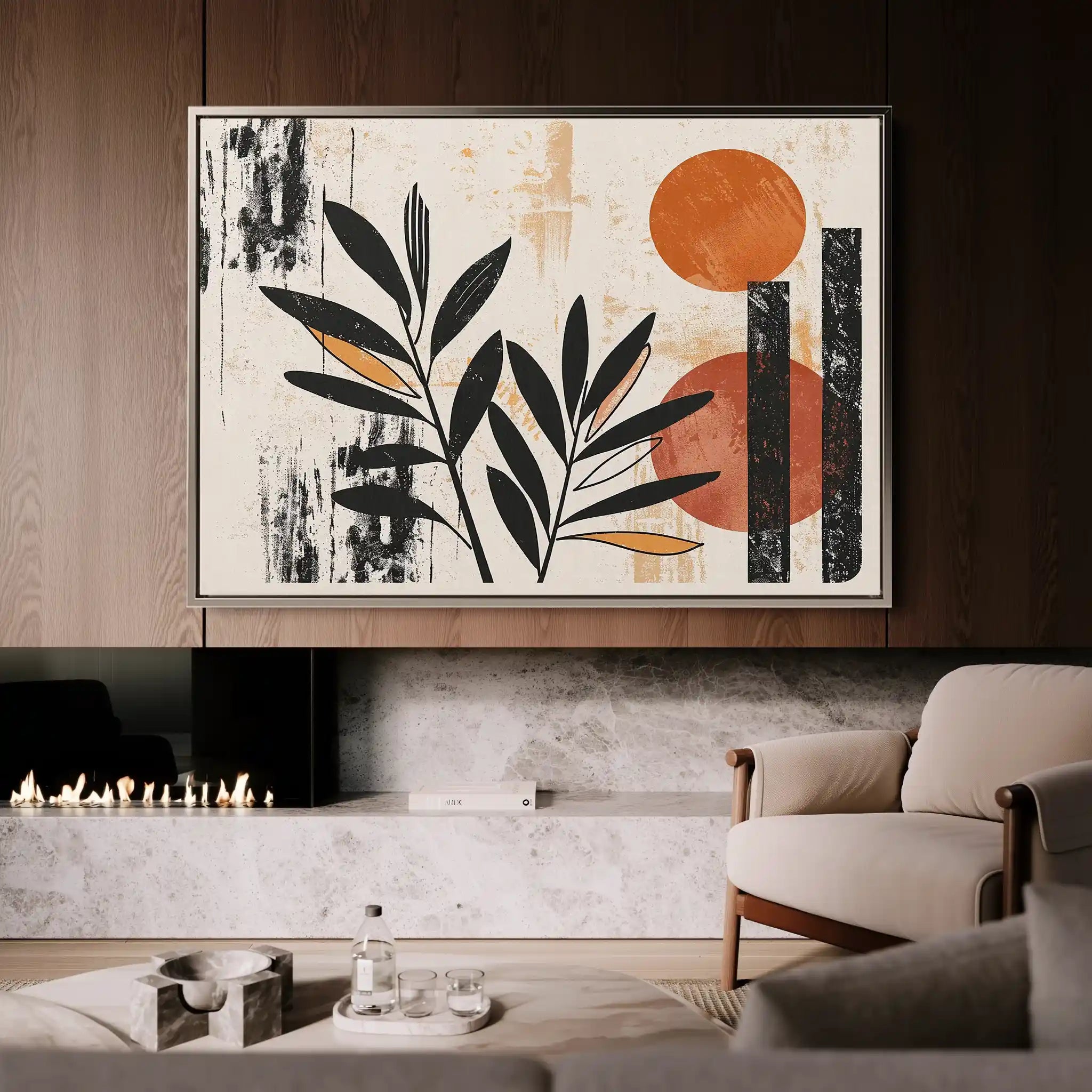 Boho 248 Canvas Art 60 x 40 cm / Black