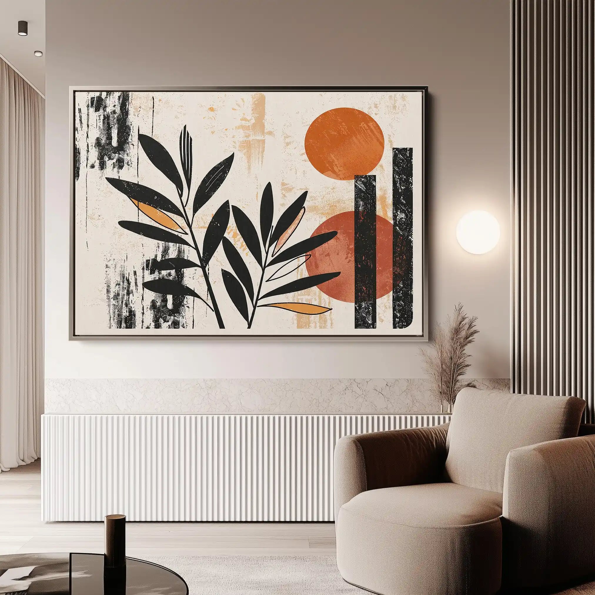 Boho 248 Canvas Art 60 x 40 cm / Black