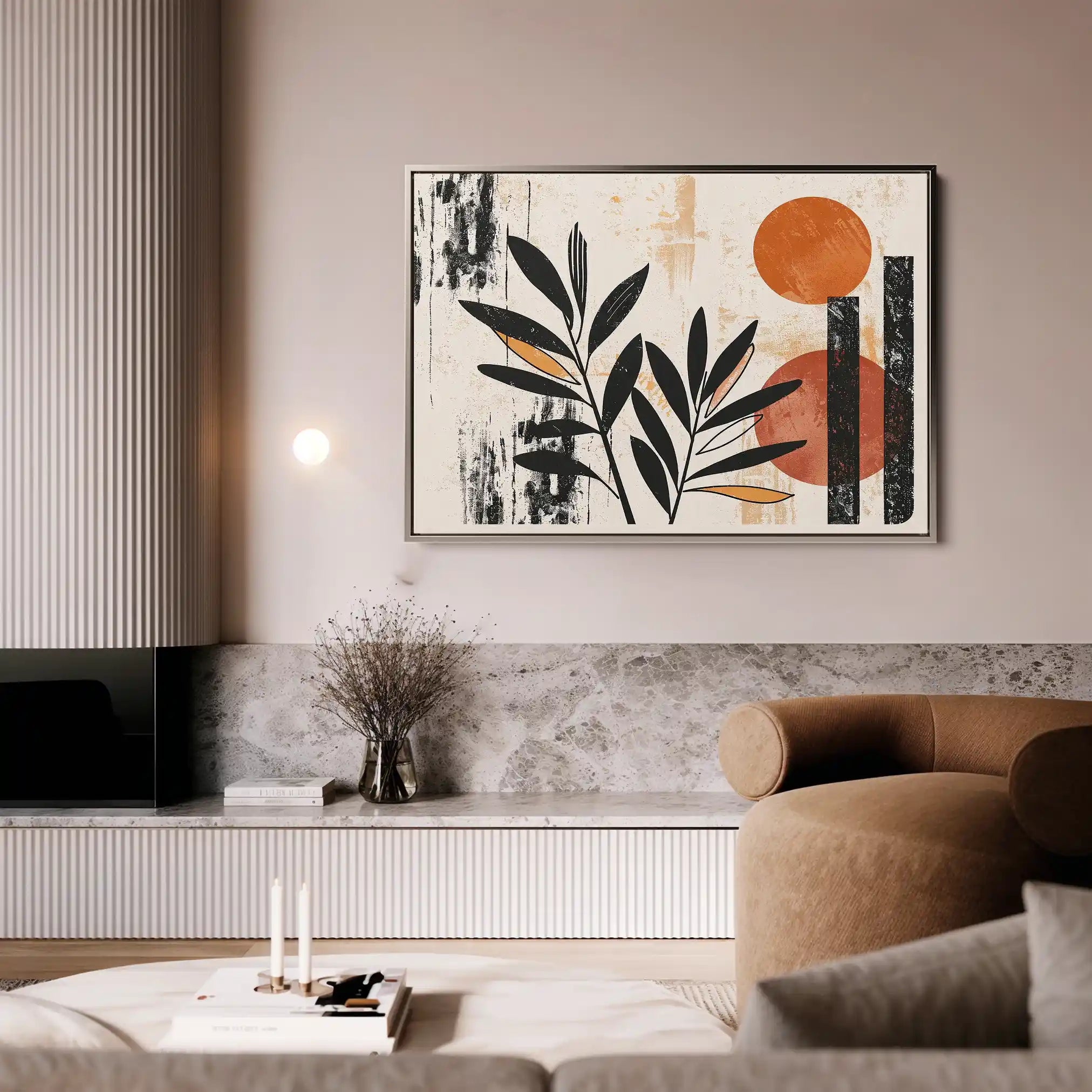 Boho 248 Canvas Art 60 x 40 cm / Black