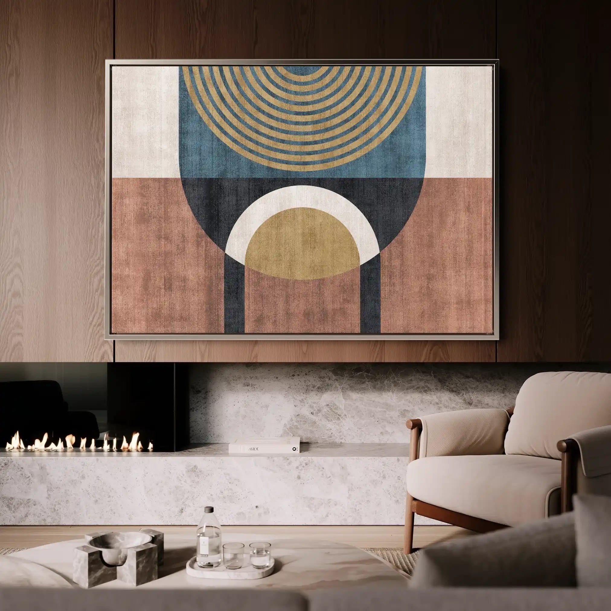 Boho 249 Canvas Art 60 x 40 cm / Black