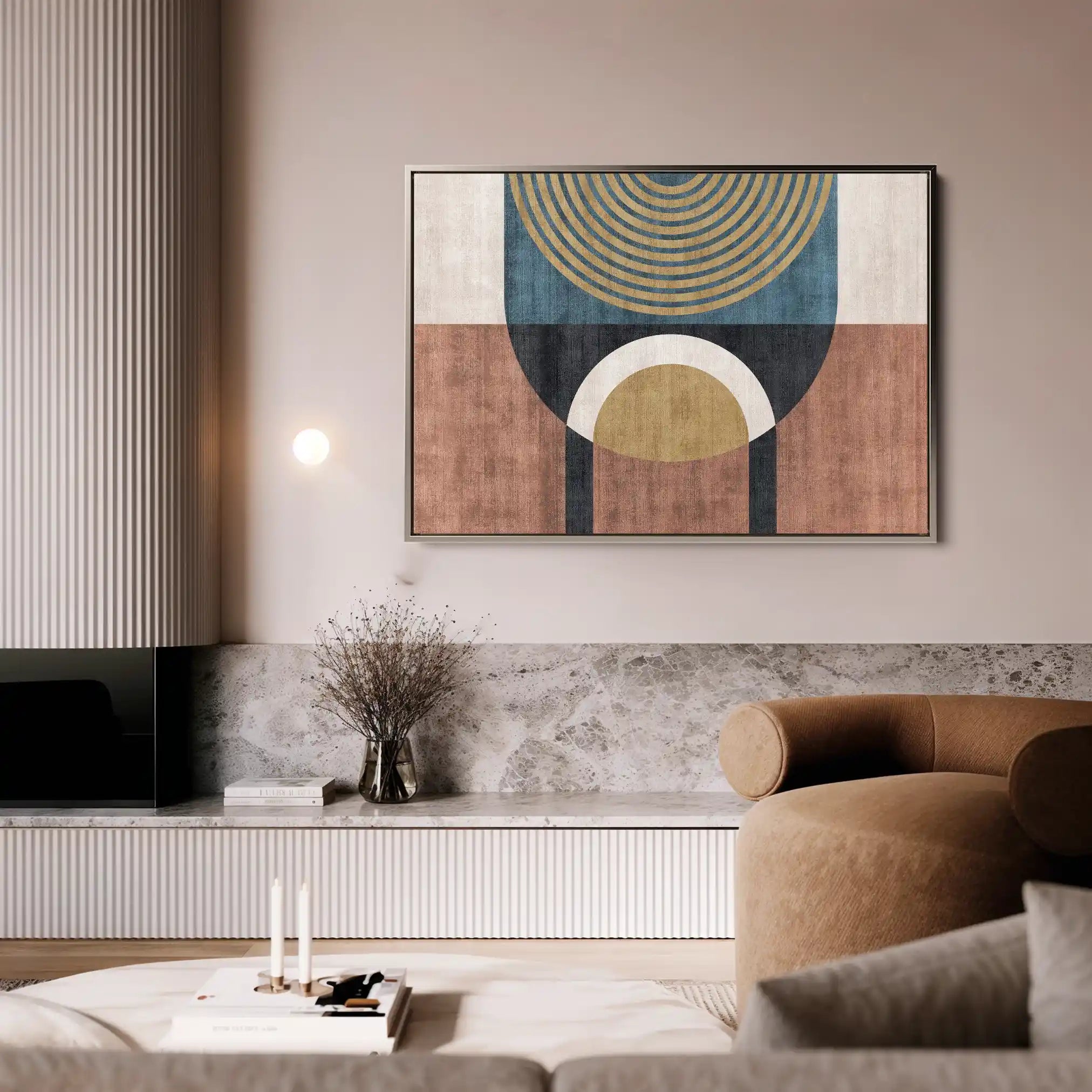 Boho 249 Canvas Art 60 x 40 cm / Black