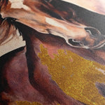 Horses 255 Canvas Art 60 x 40 cm / Black
